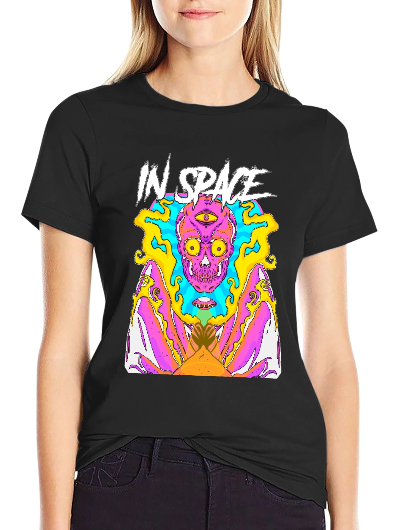 In Space Graphic Tee - Mens Black T-Shirt
