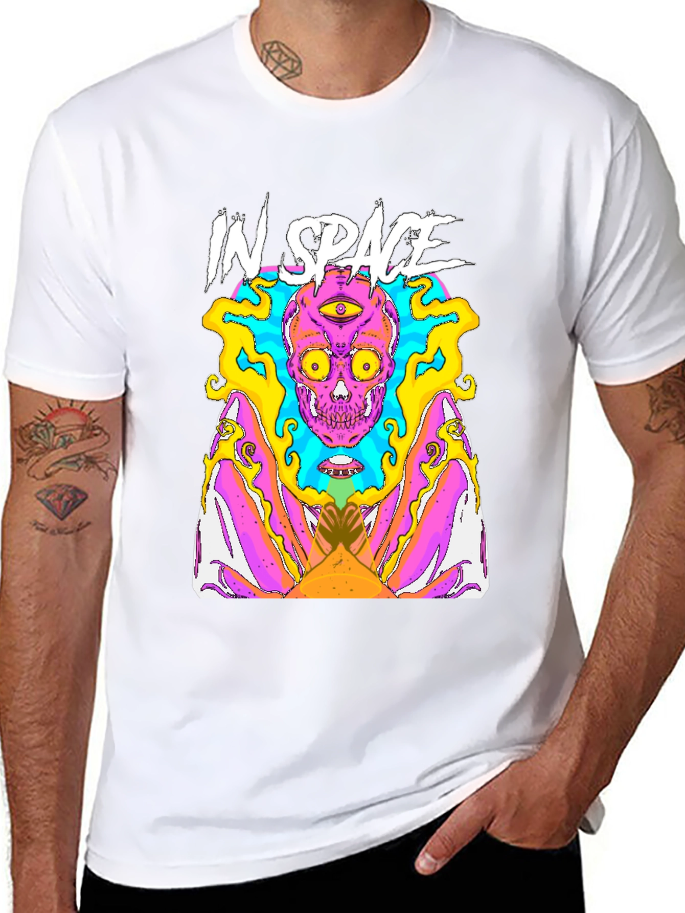 In Space Graphic Tee - Mens Black T-Shirt