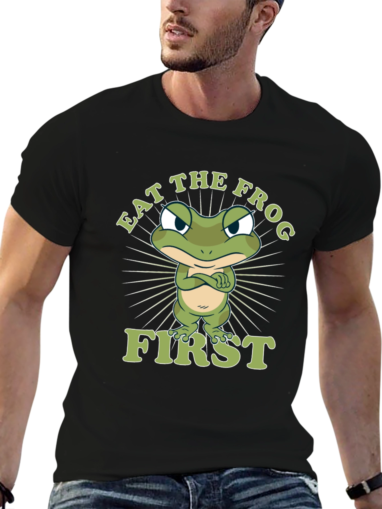 Eat the Frog First Graphic T-Shirt