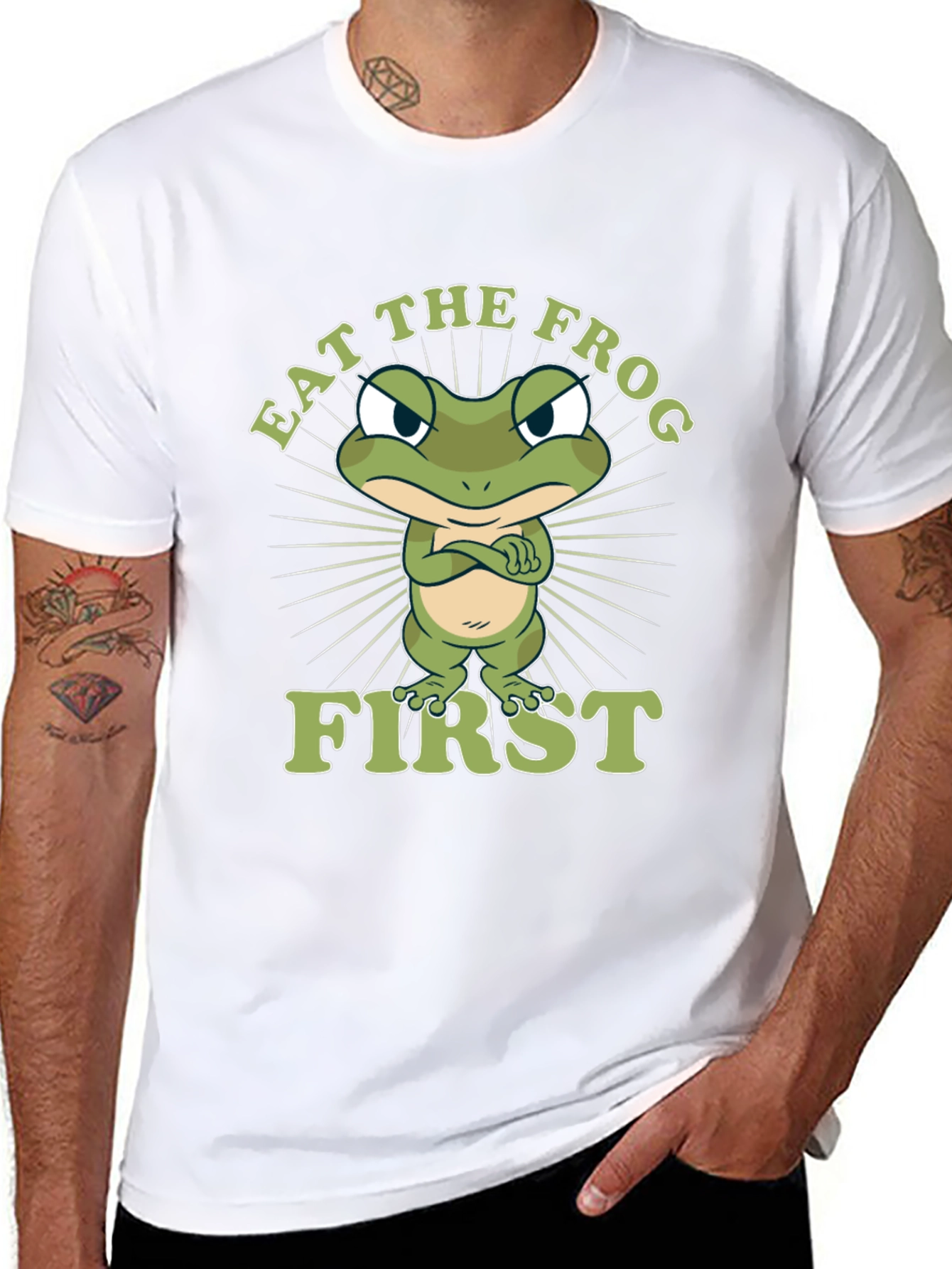 Eat the Frog First Graphic T-Shirt