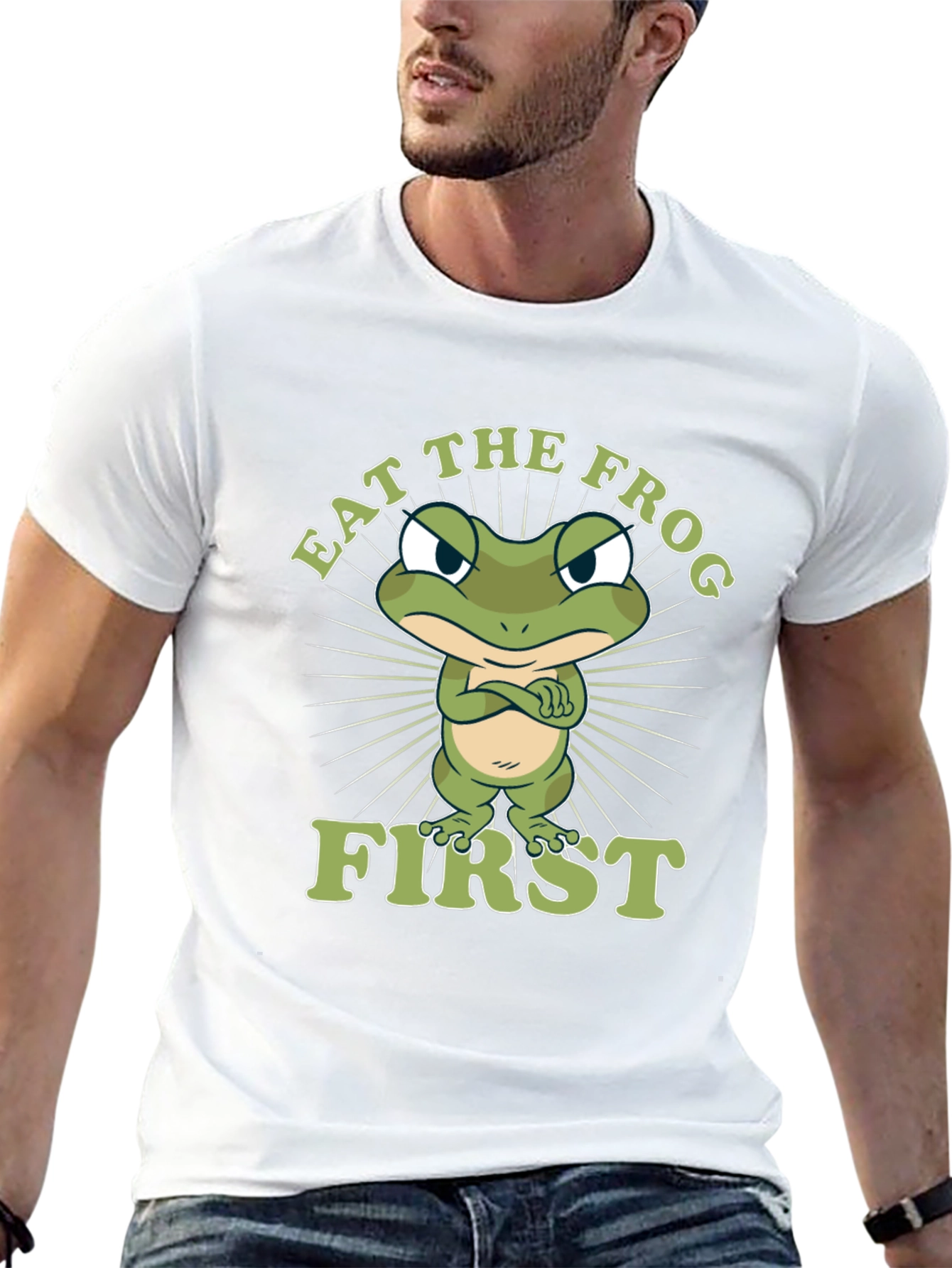 Eat the Frog First Graphic T-Shirt