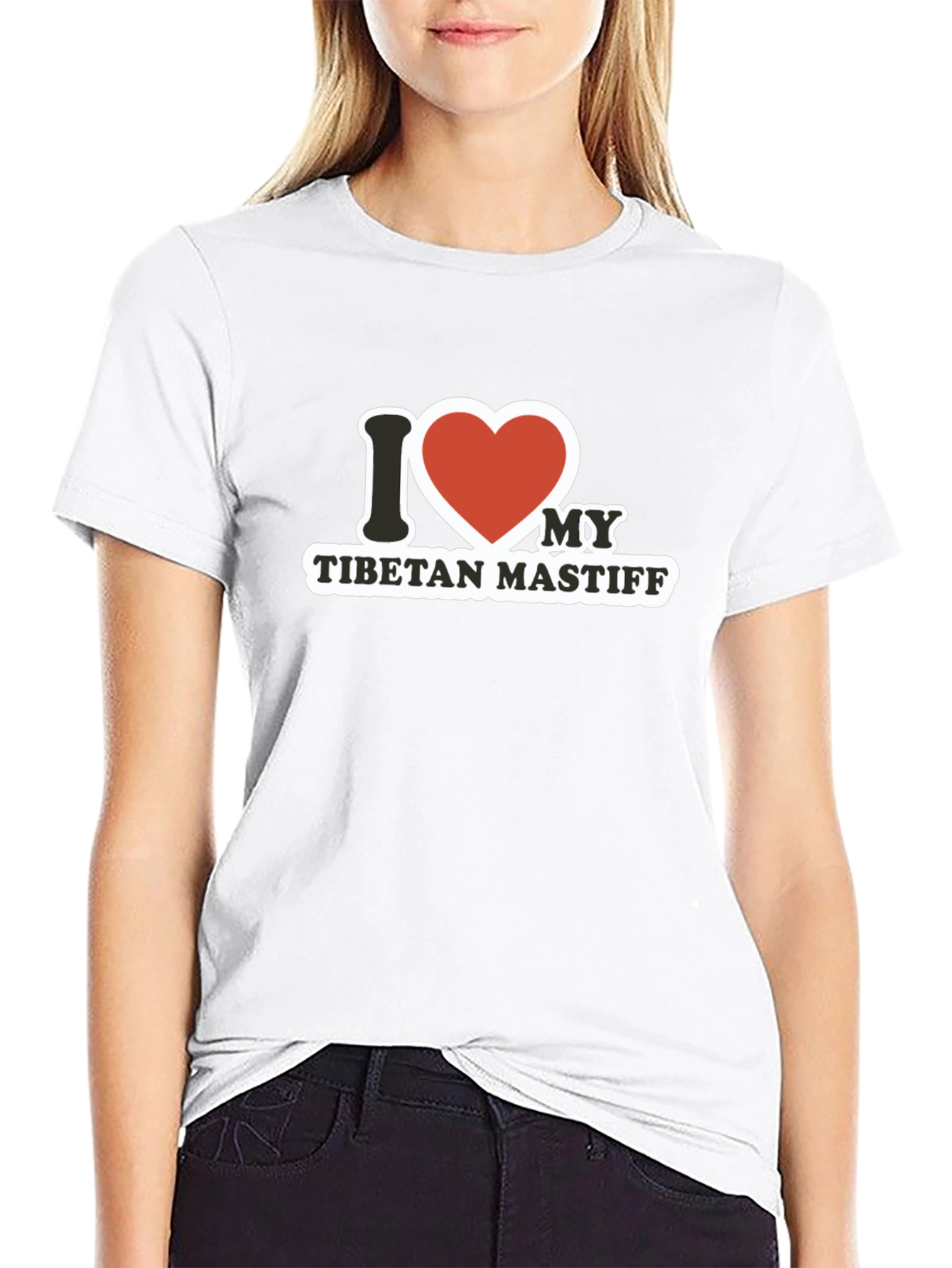 I Heart My Tibetan Mastiff Graphic Tee