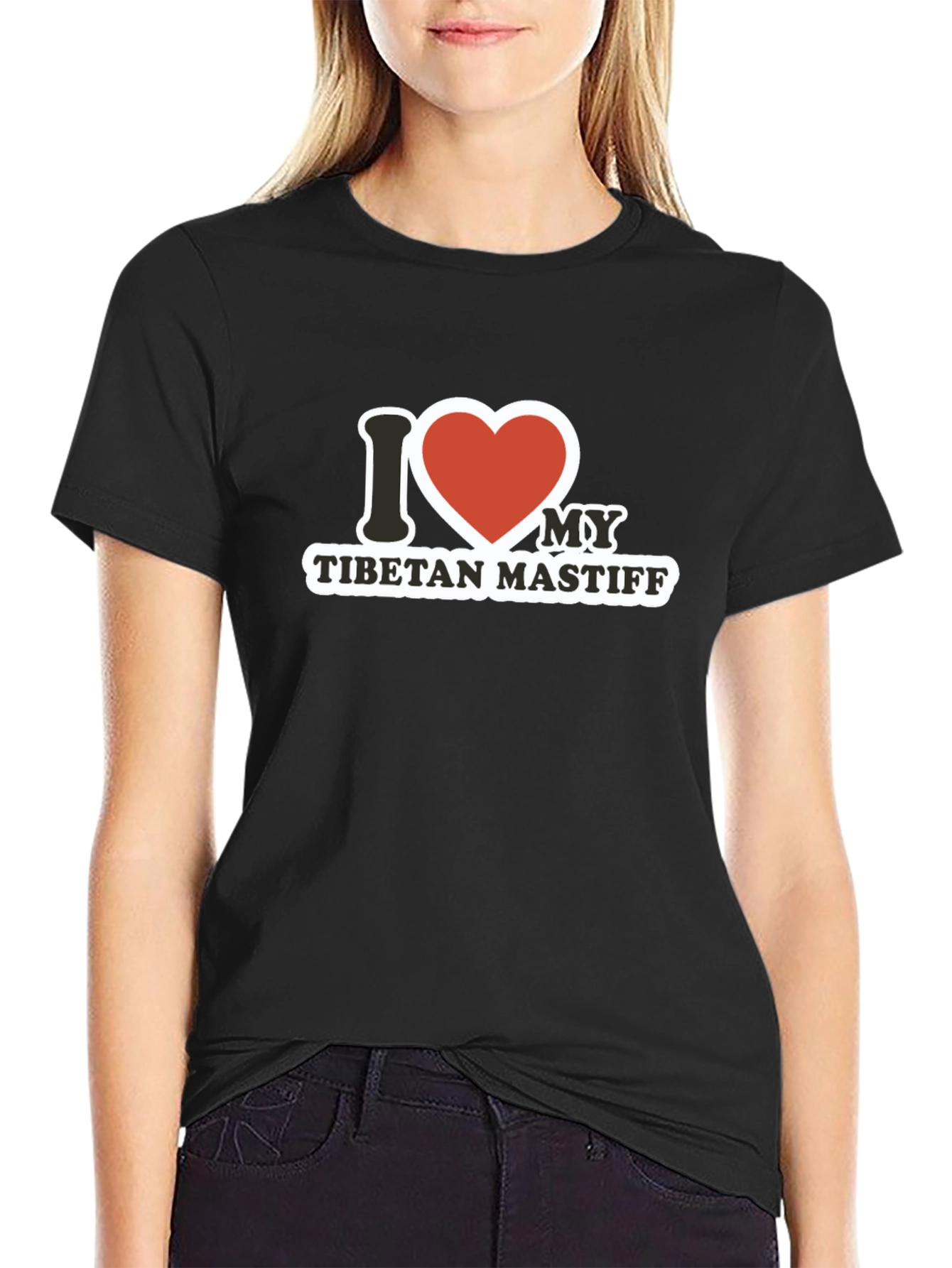 I Heart My Tibetan Mastiff Graphic Tee