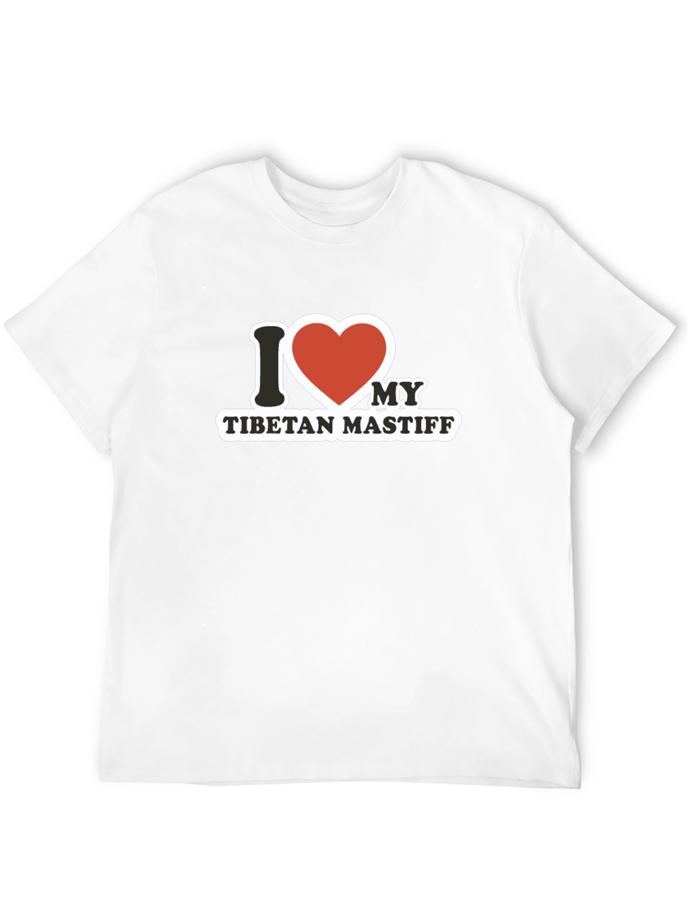 I Heart My Tibetan Mastiff Graphic Tee