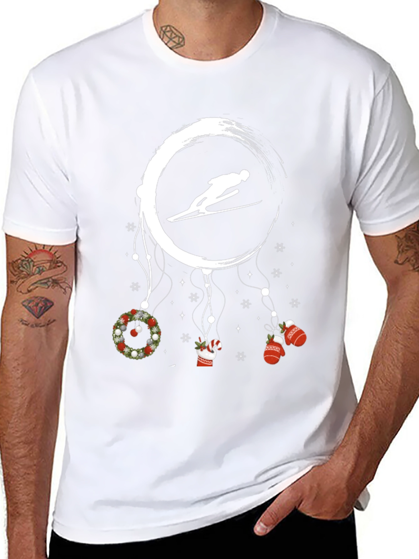 Ski Jumper Christmas T-Shirt
