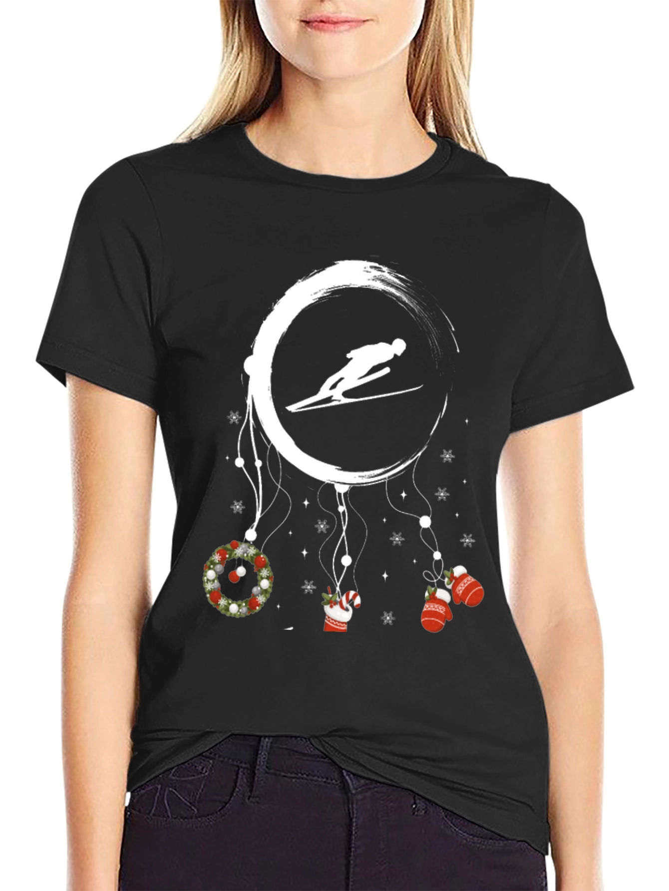 Ski Jumper Christmas T-Shirt