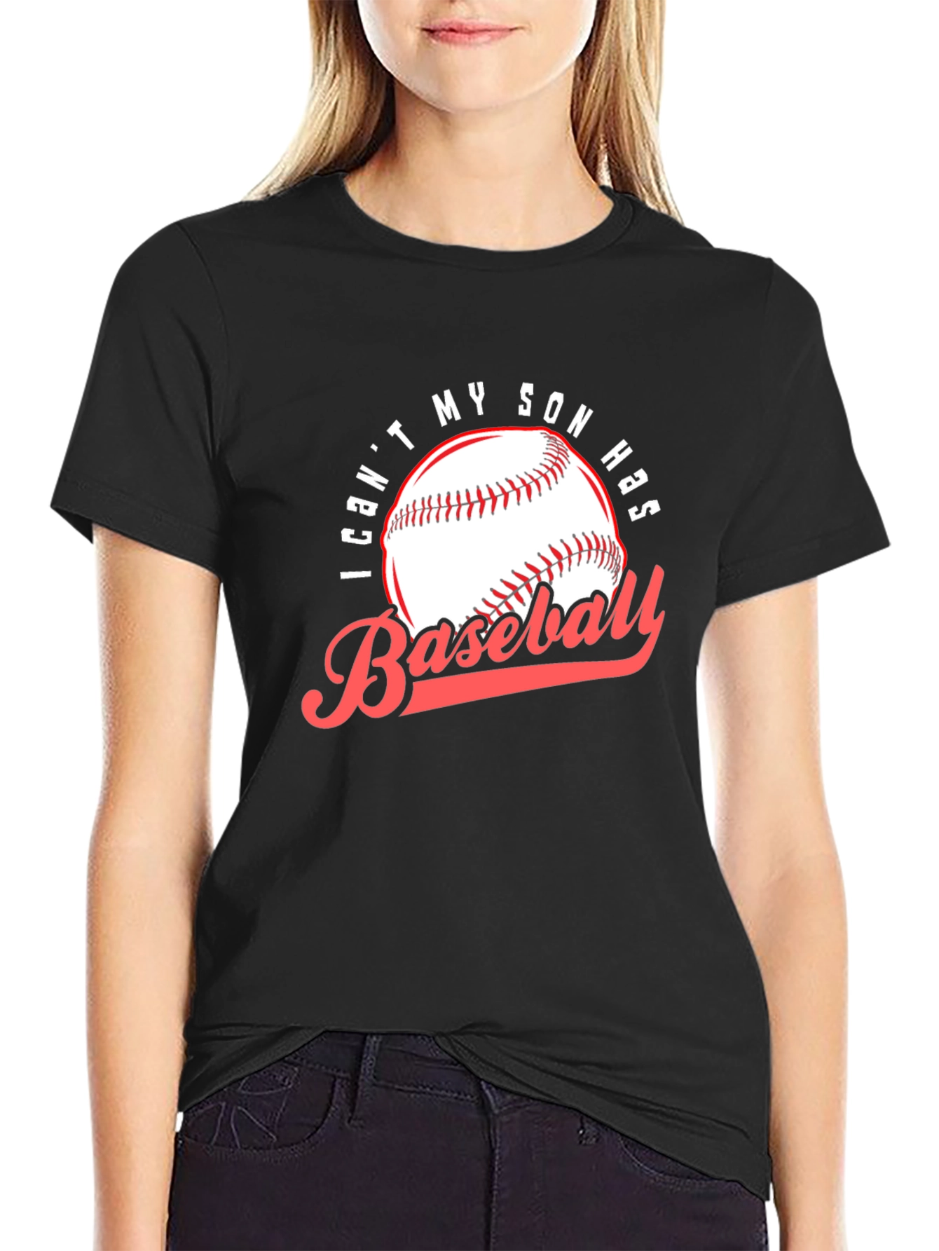 Baseball Dad T-Shirt: I Cant My Son Has Baseball