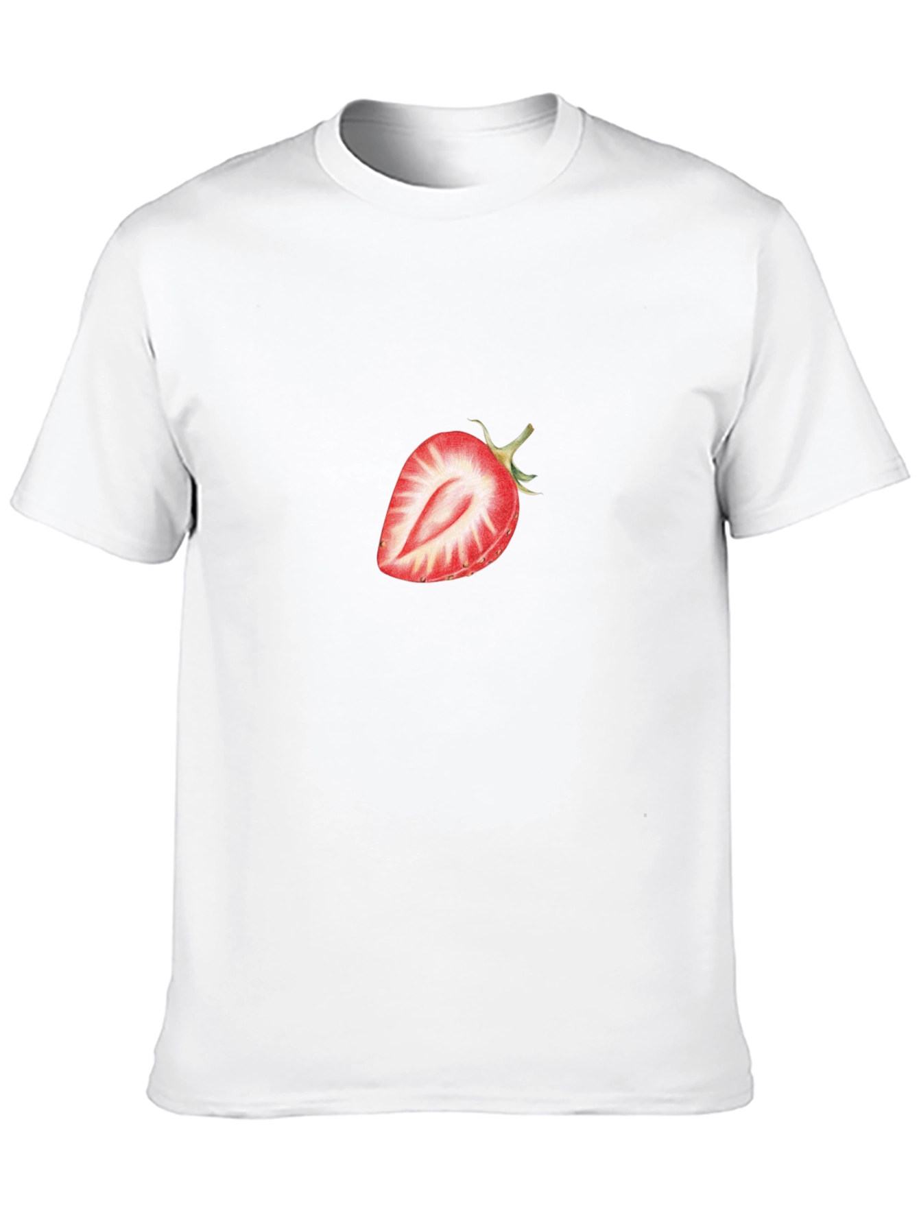 Strawberry Graphic Black T-Shirt
