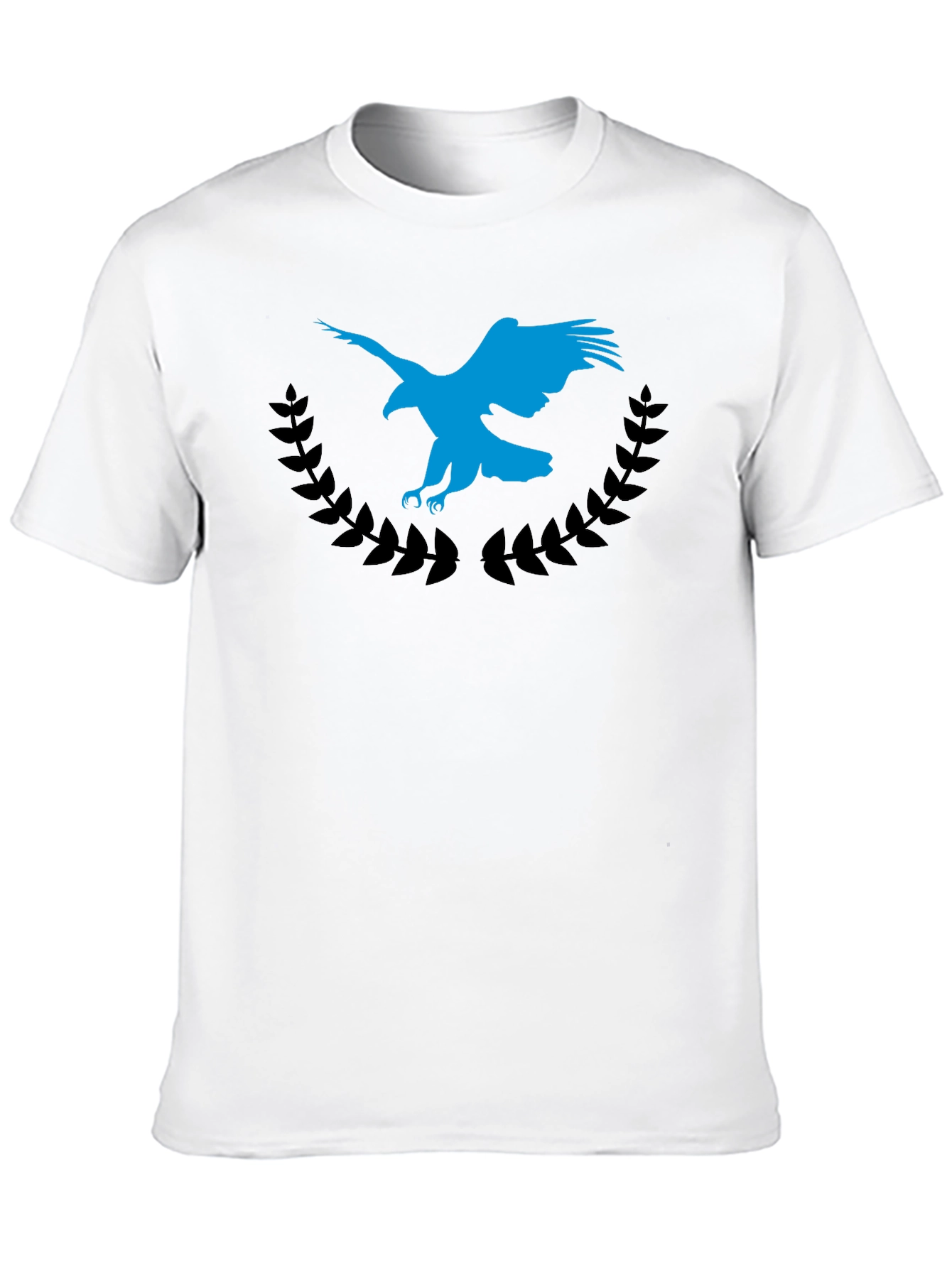 Eagle Crest Graphic Tee - Soft Black Cotton Blend