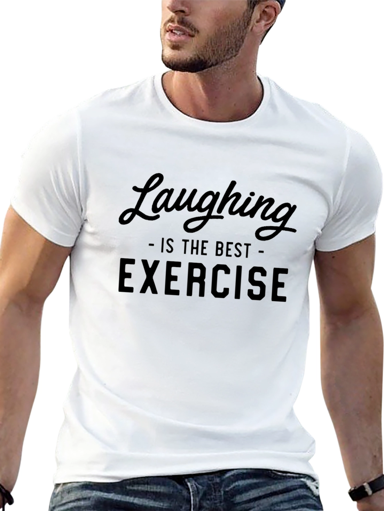 Laughing is the Best Exercise Graphic Tee