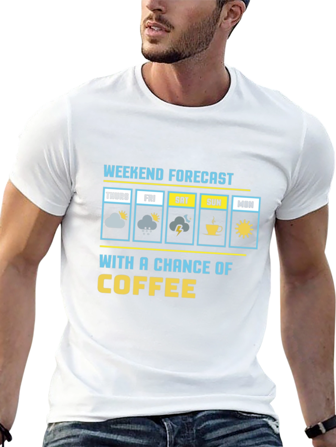 Weekend Forecast Coffee Graphic Tee