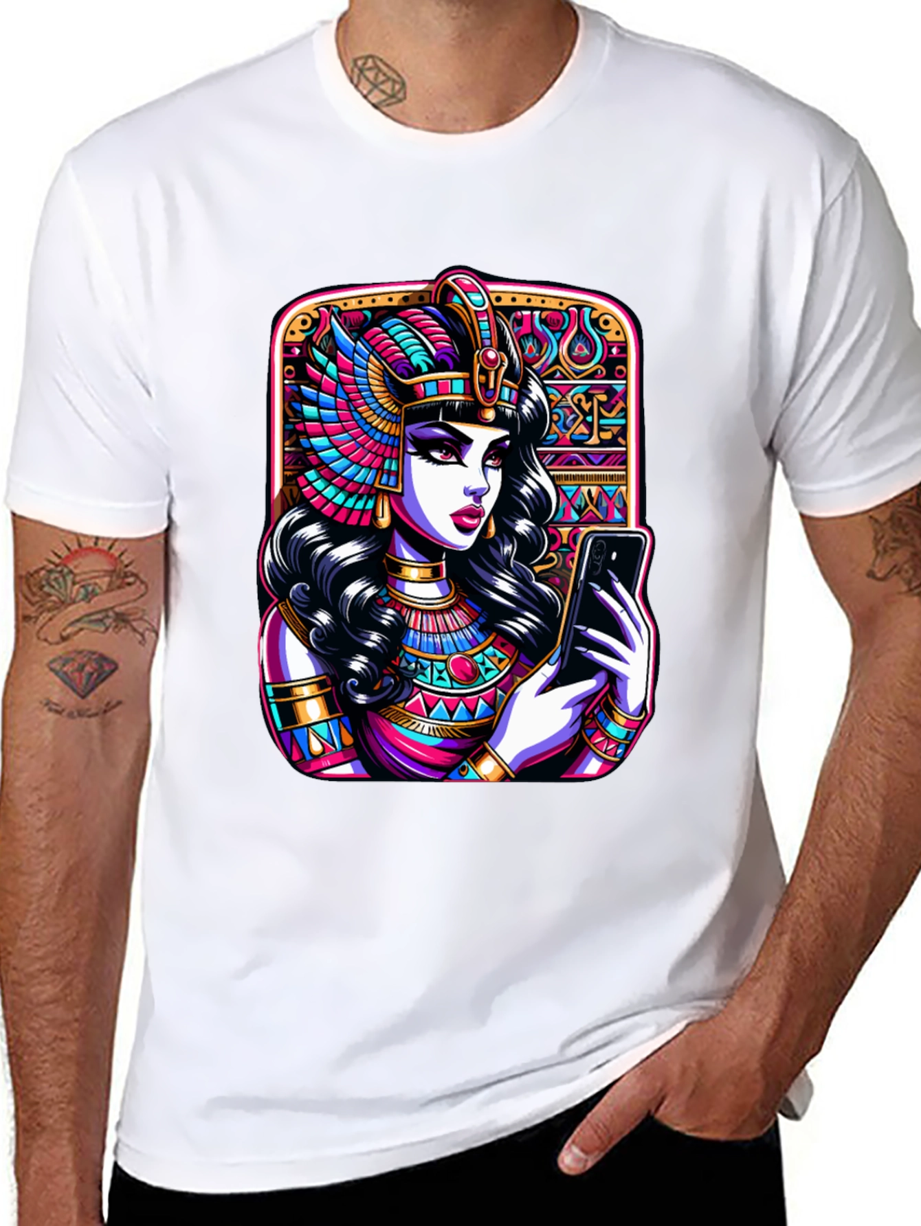 Egyptian Queen Graphic Tee - Black