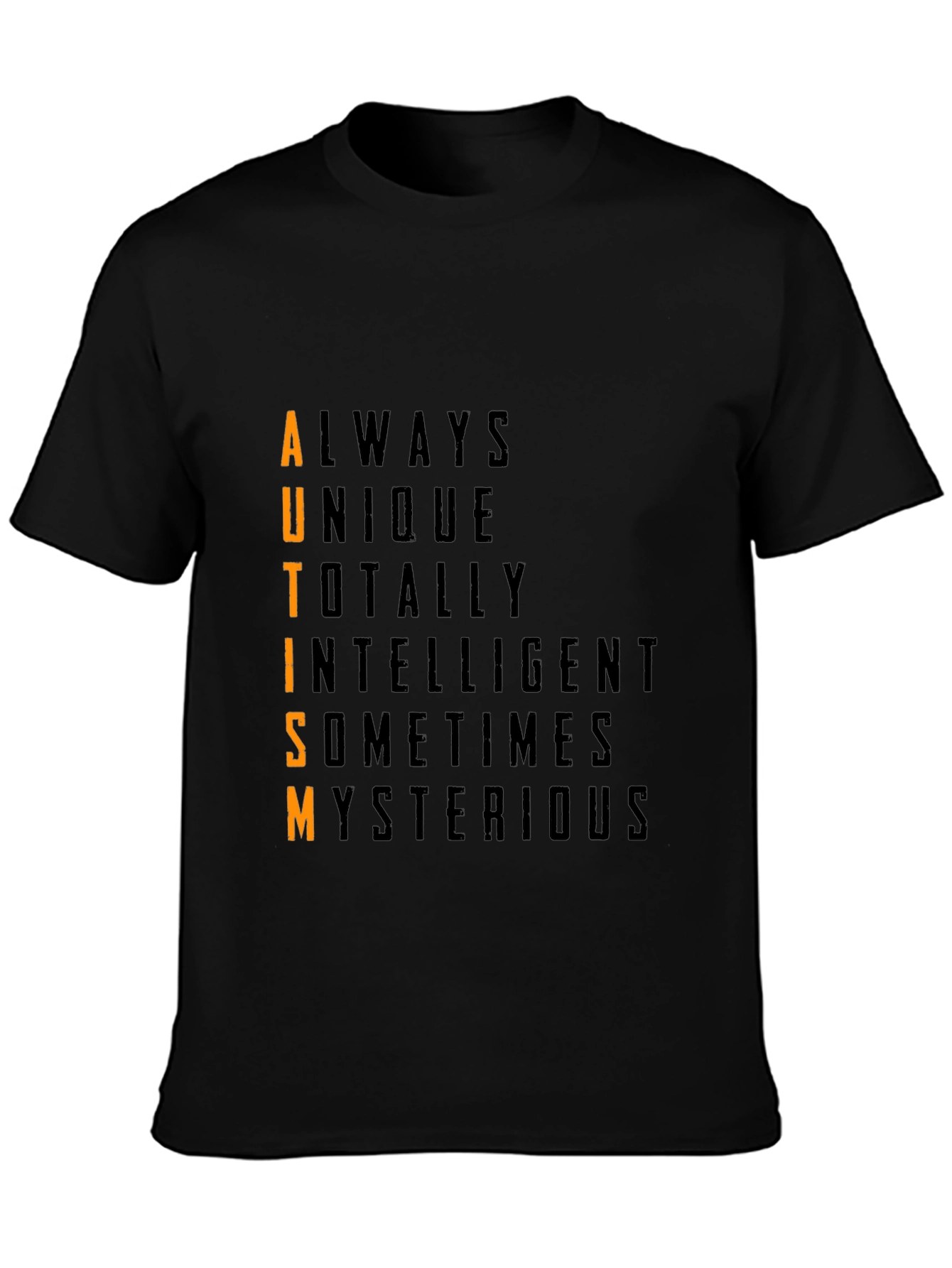 Autism Awareness T-Shirt: Always Unique Totally Intelligent