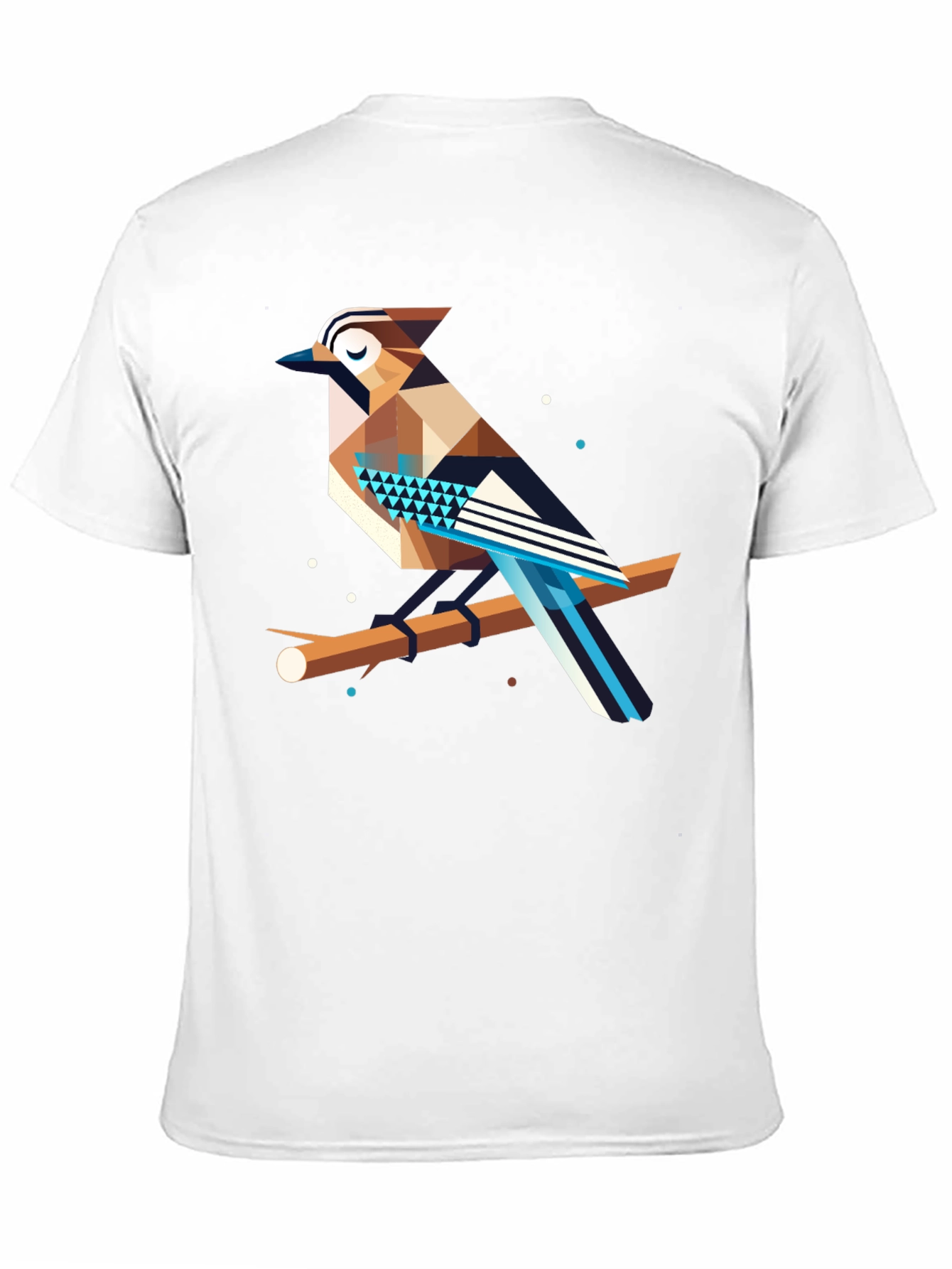 Geometric Bird Graphic Tee - Modern Design