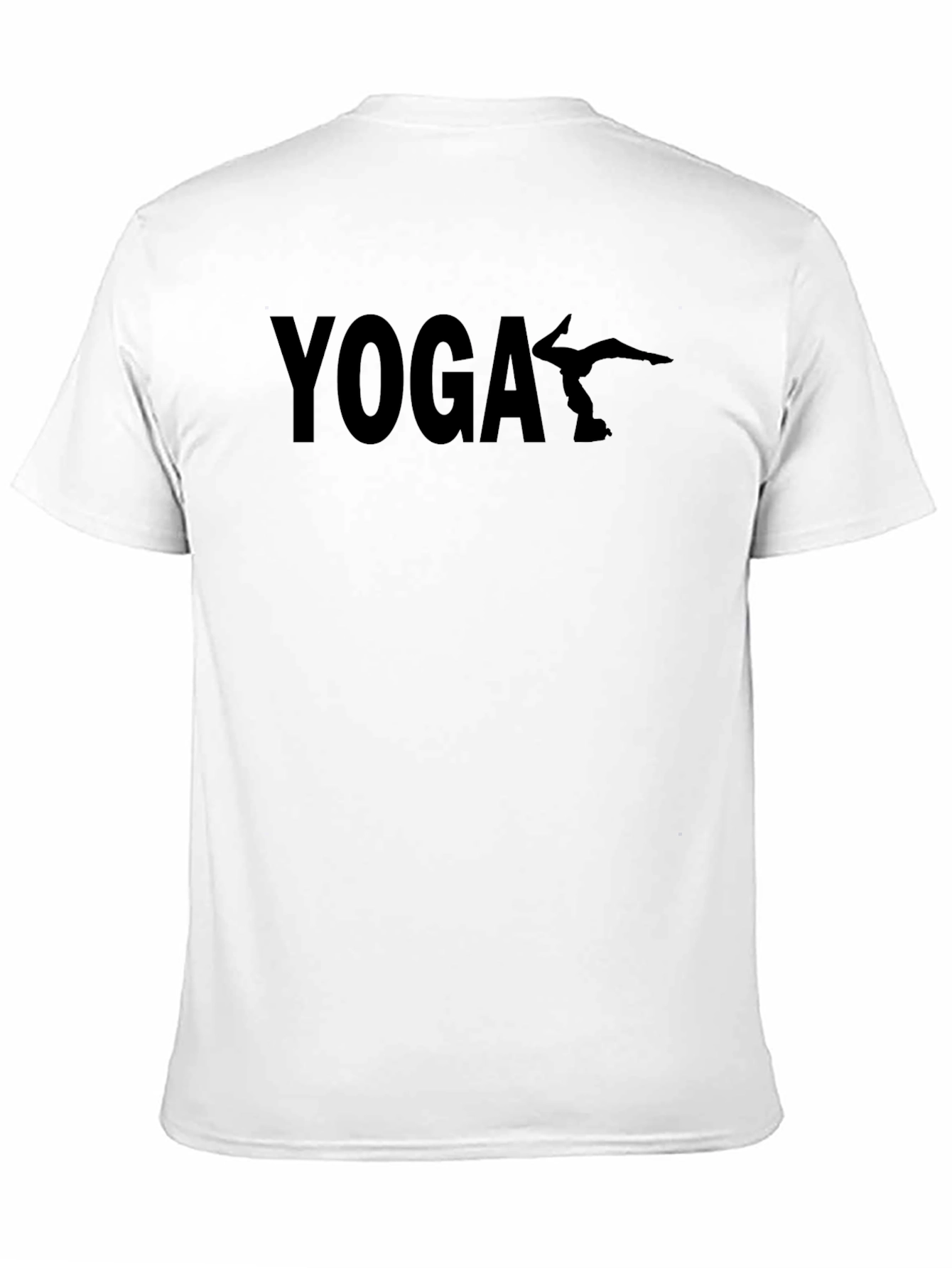 Yoga Silhouette Graphic T-Shirt - Black