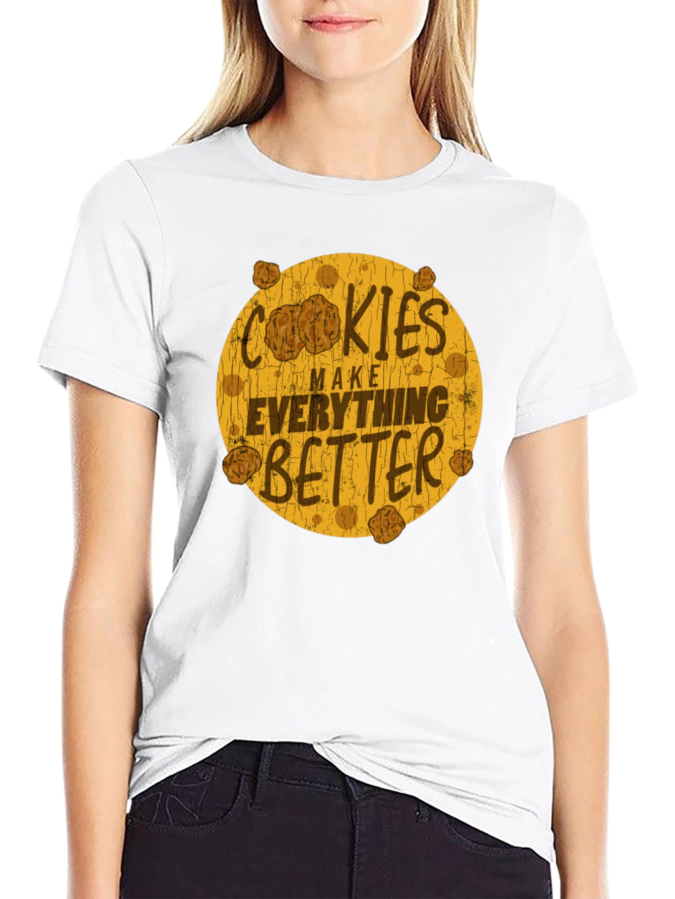 Cookies Make Everything Better Black Graphic Tee