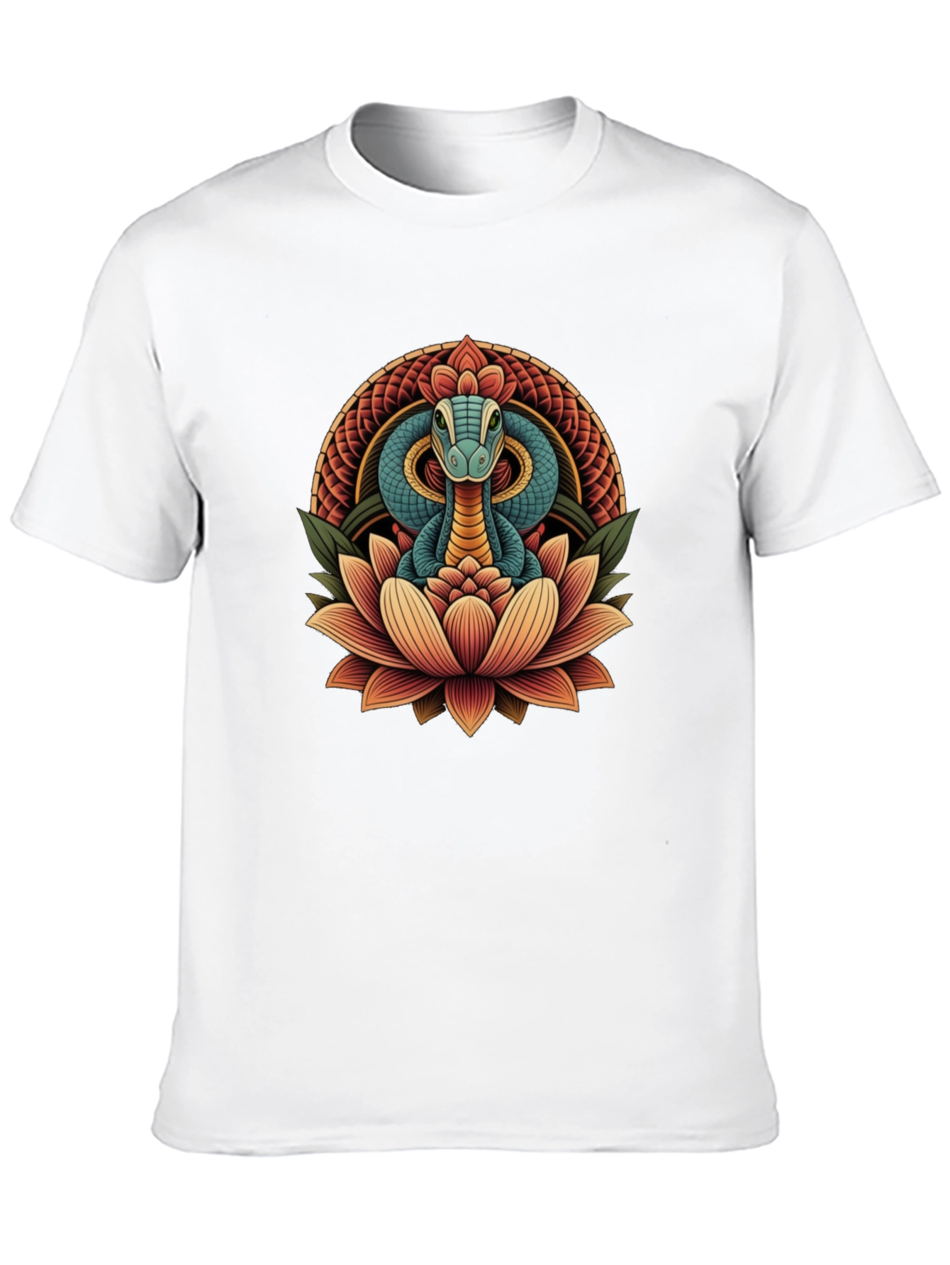 Snake Lotus Graphic Tee - Stylish Unisex Design