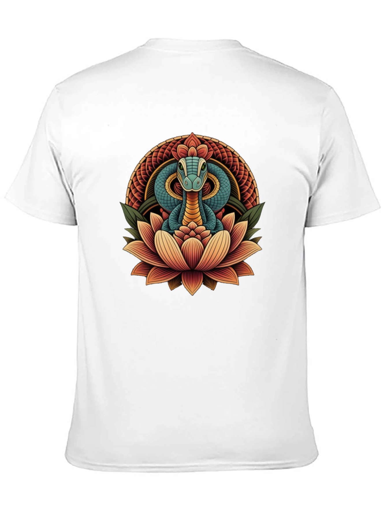Snake Lotus Graphic Tee - Stylish Unisex Design