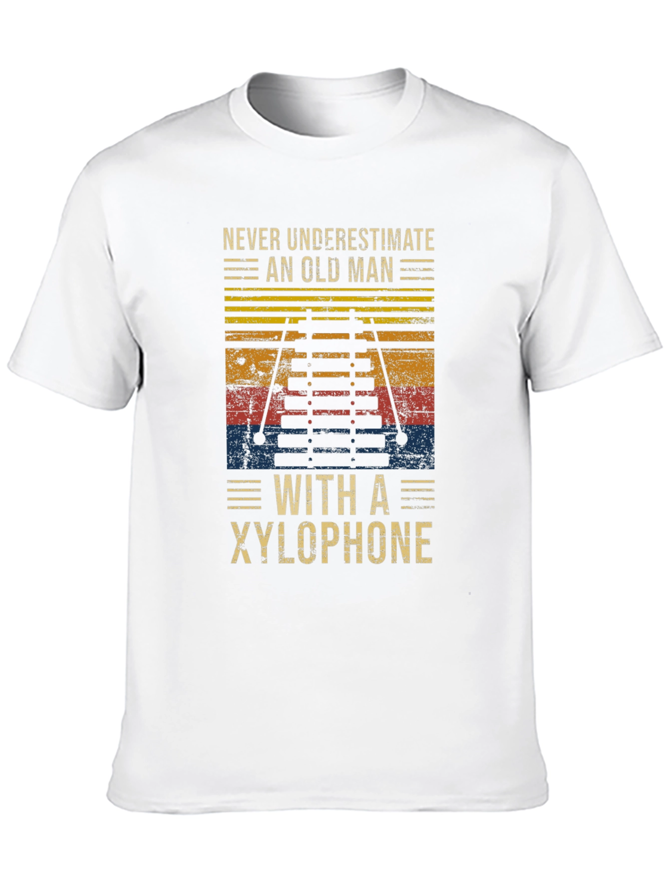 Old Man Xylophone Graphic Tee - Black