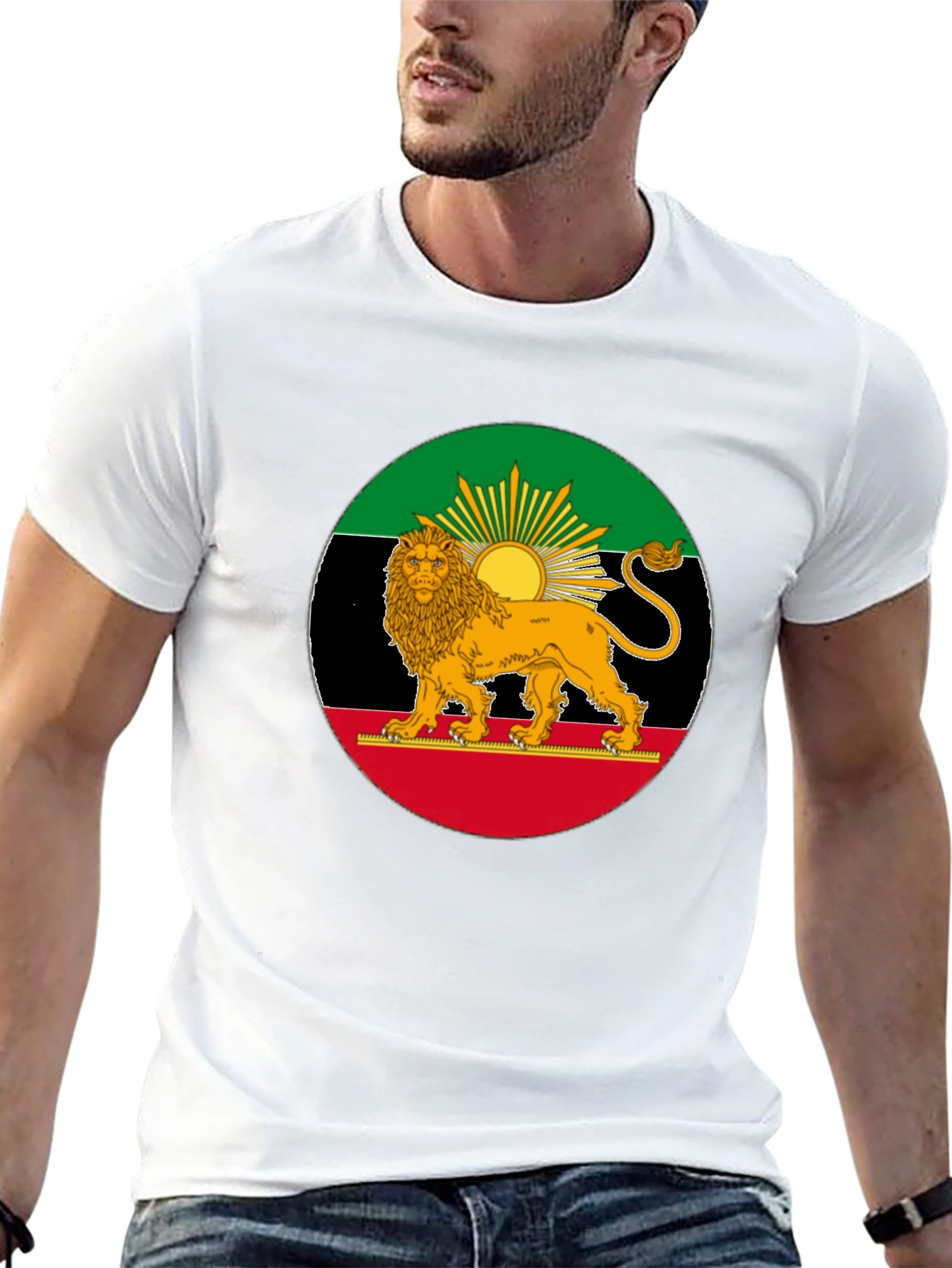 Lion Flag Black T-Shirt