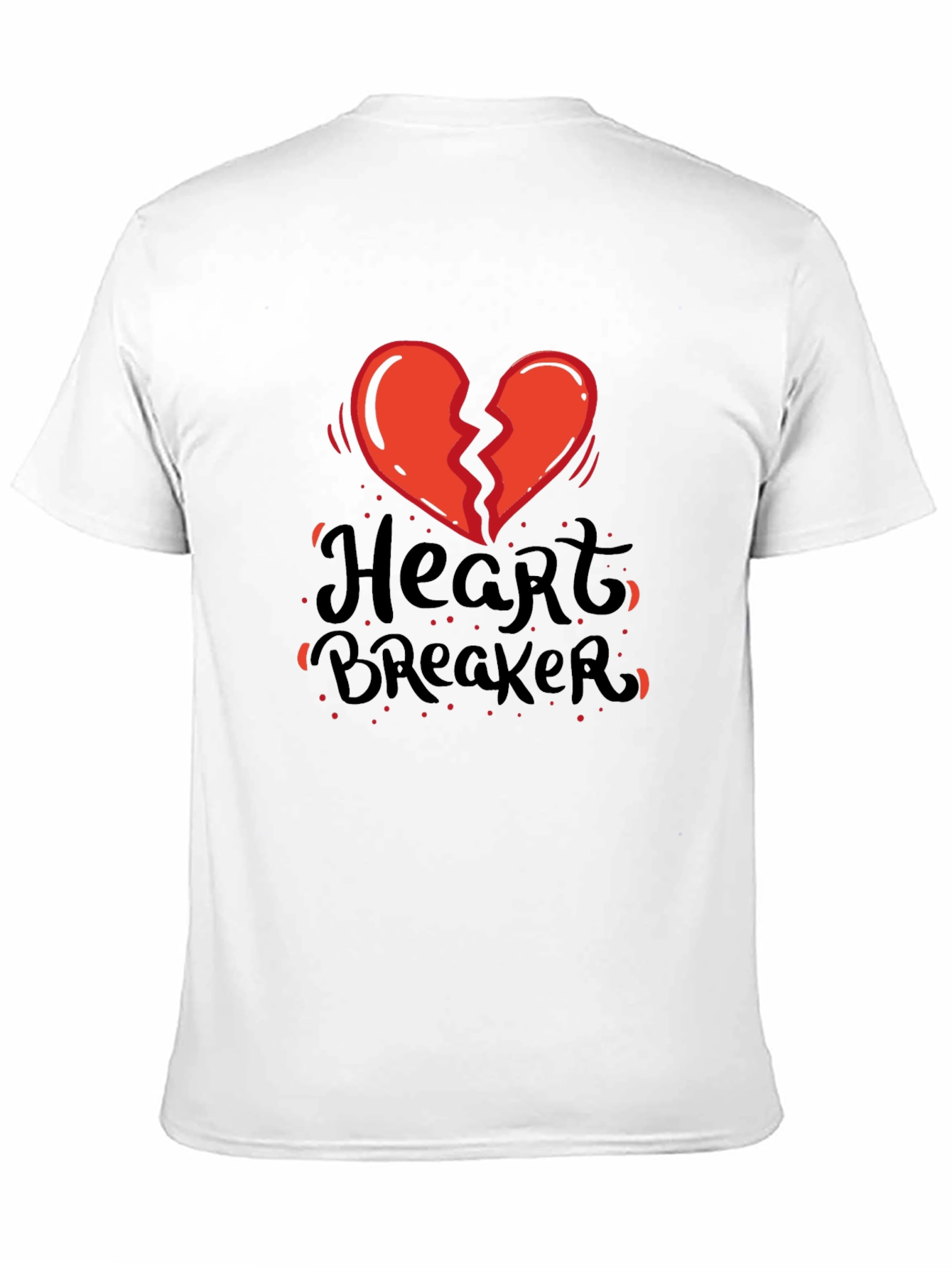 Heartbreaker Graphic Tee - Black Casual T-Shirt