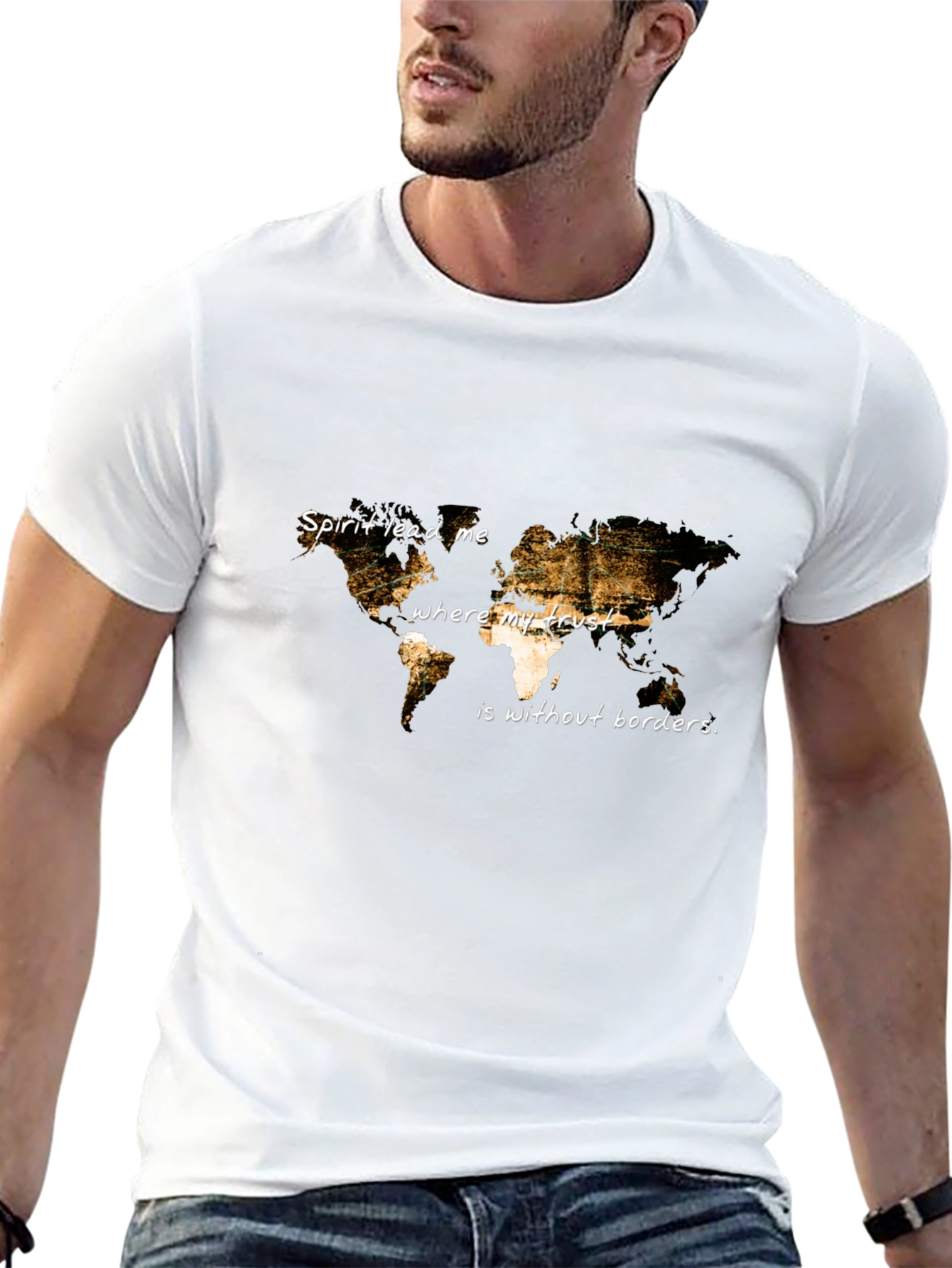 Spirit Lead Me Map Graphic Tee - Unisex