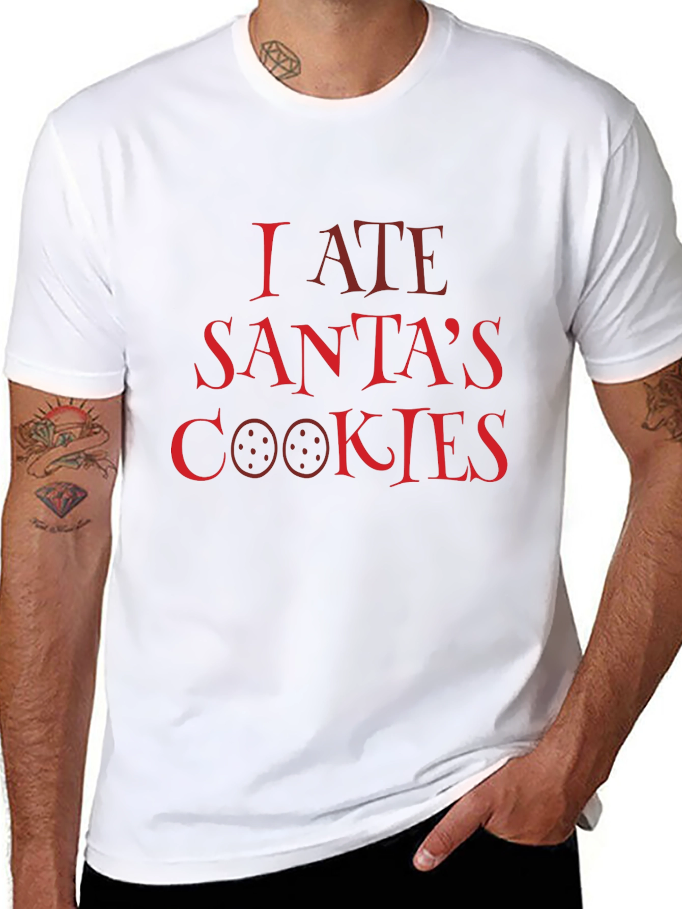I Ate Santas Cookies Christmas T-Shirt