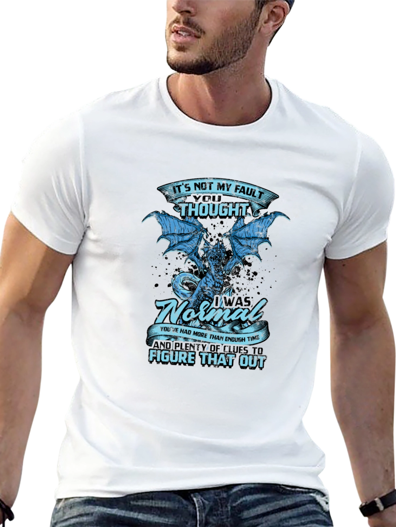 Its Not My Fault Dragon Graphic Tee
