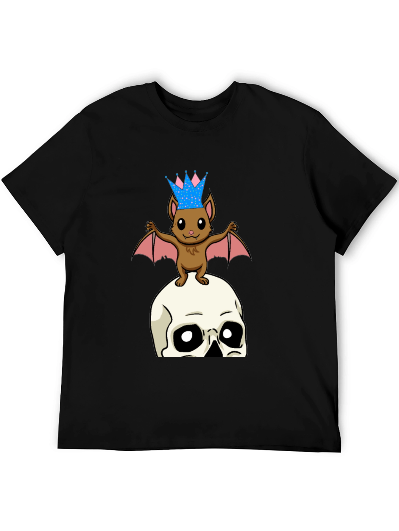 Bat & Skull Graphic T-Shirt