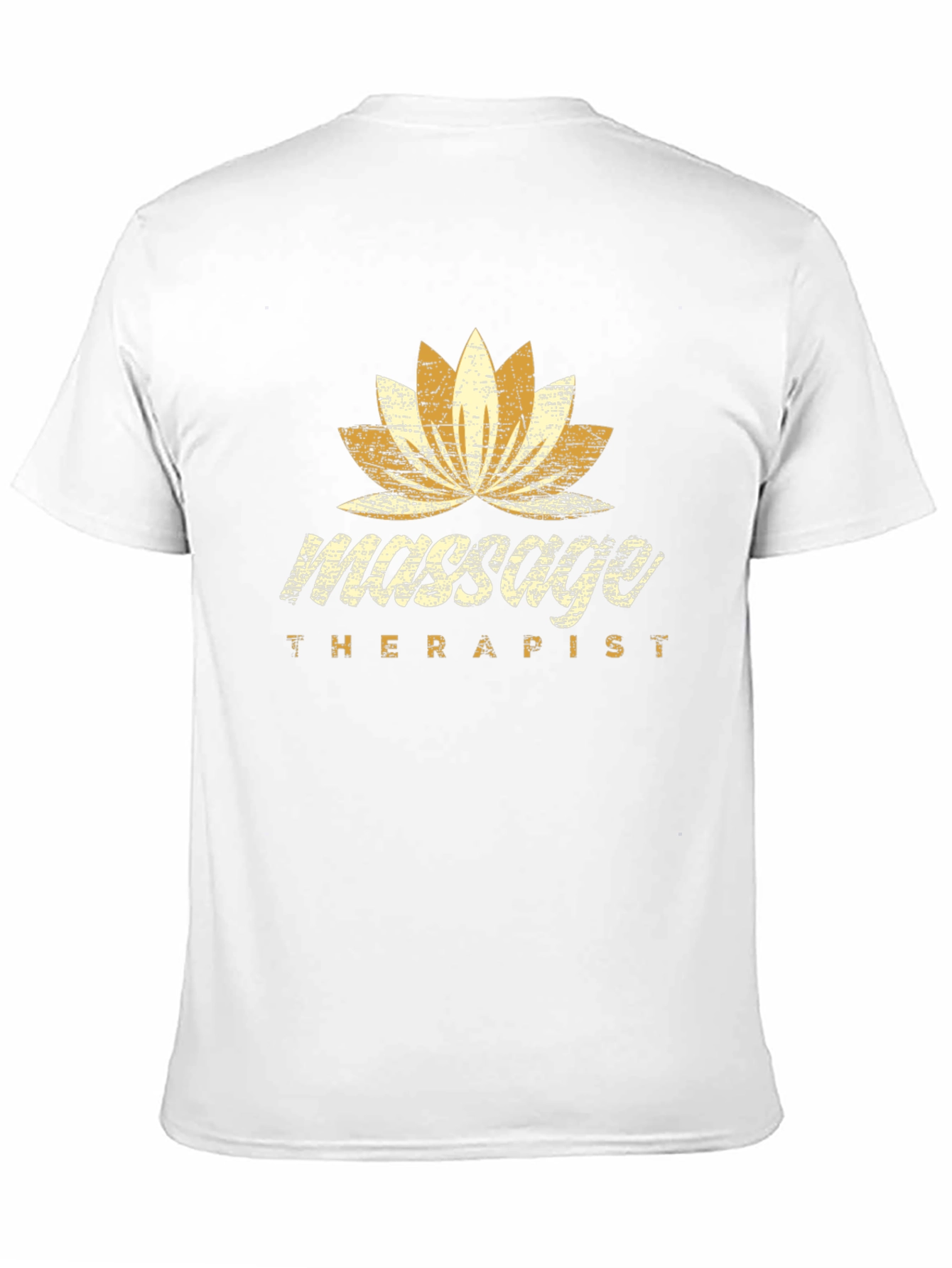 Massage Therapist Lotus Flower Graphic T-Shirt