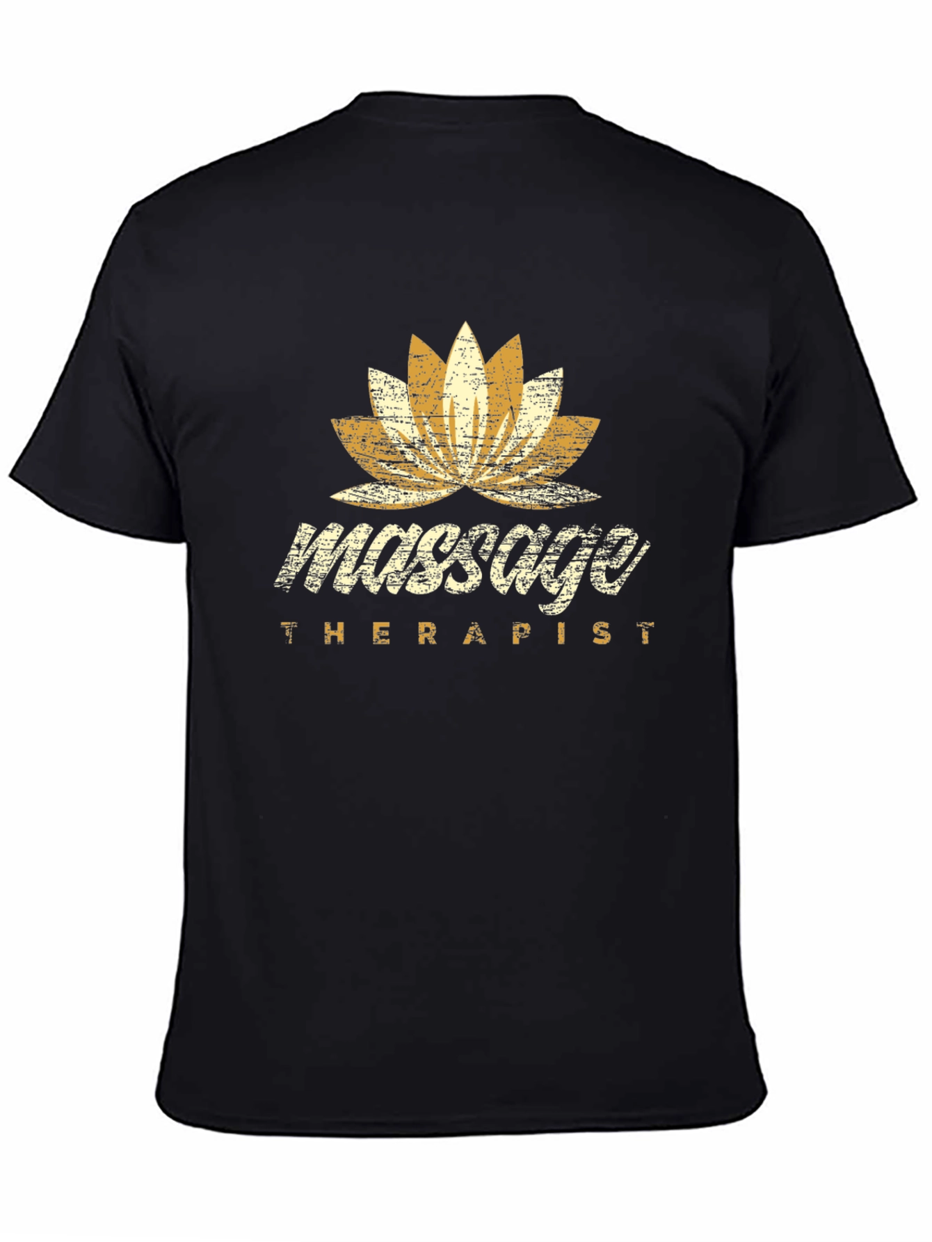 Massage Therapist Lotus Flower Graphic T-Shirt