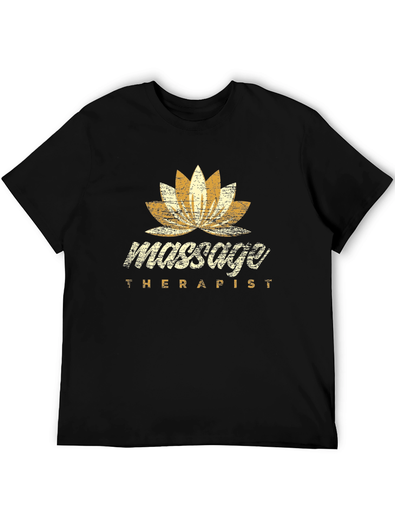 Massage Therapist Lotus Flower Graphic T-Shirt