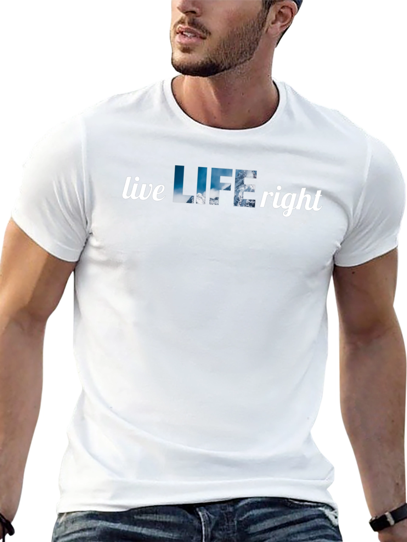 Live LIFE Right Black T-Shirt