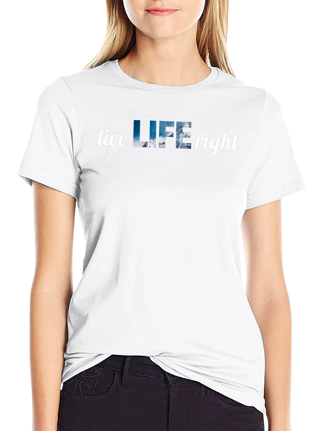 Live LIFE Right Black T-Shirt