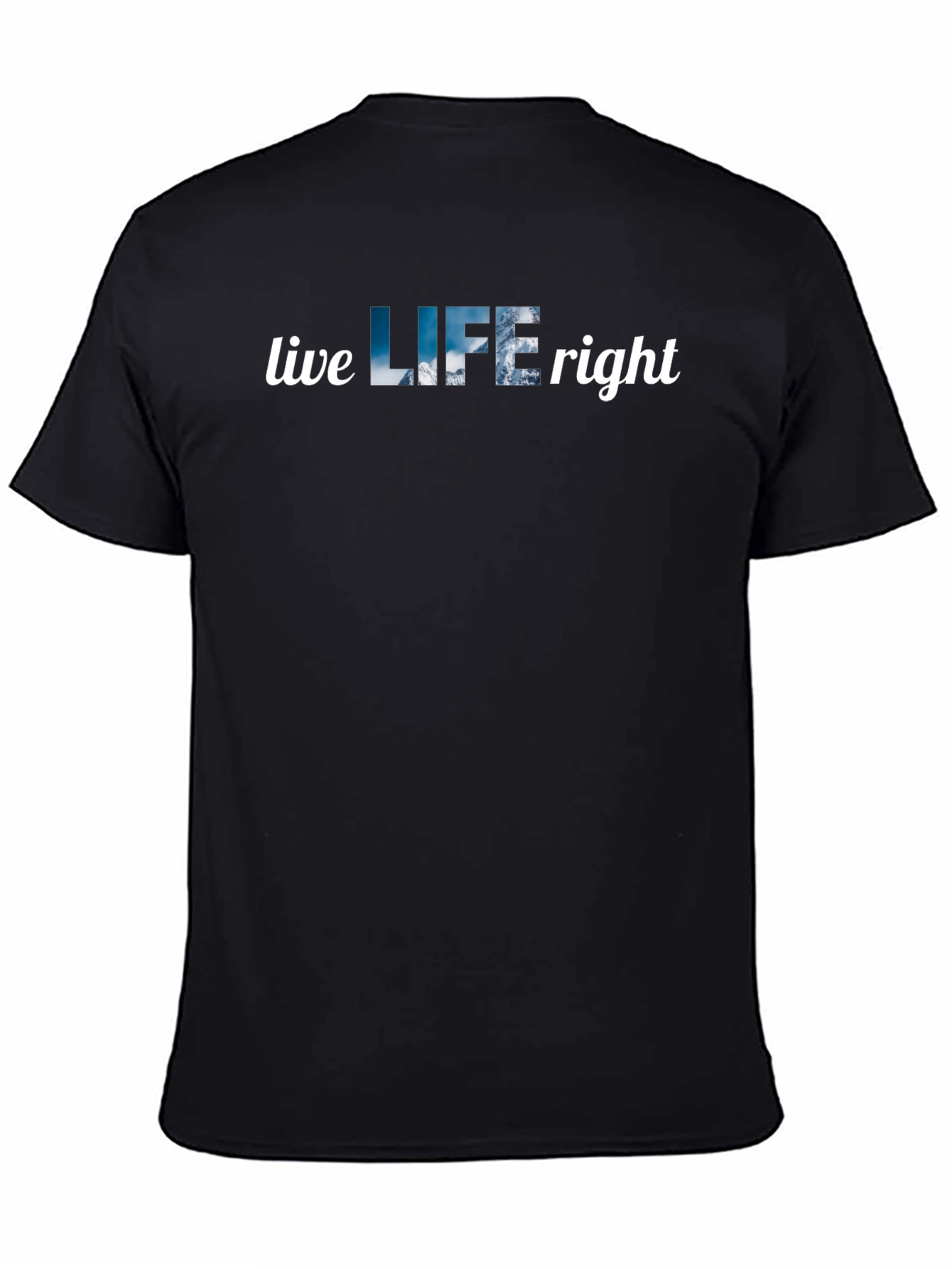 Live LIFE Right Black T-Shirt