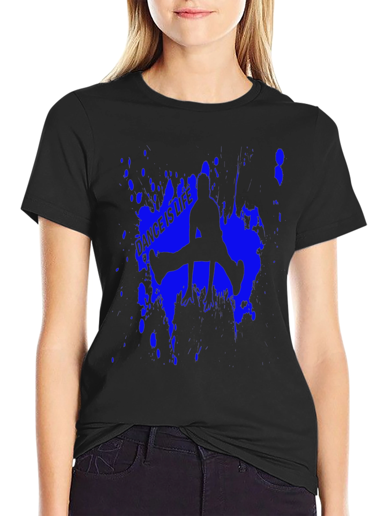 Dance is Life Graphic Tee - Stylish Black T-Shirt