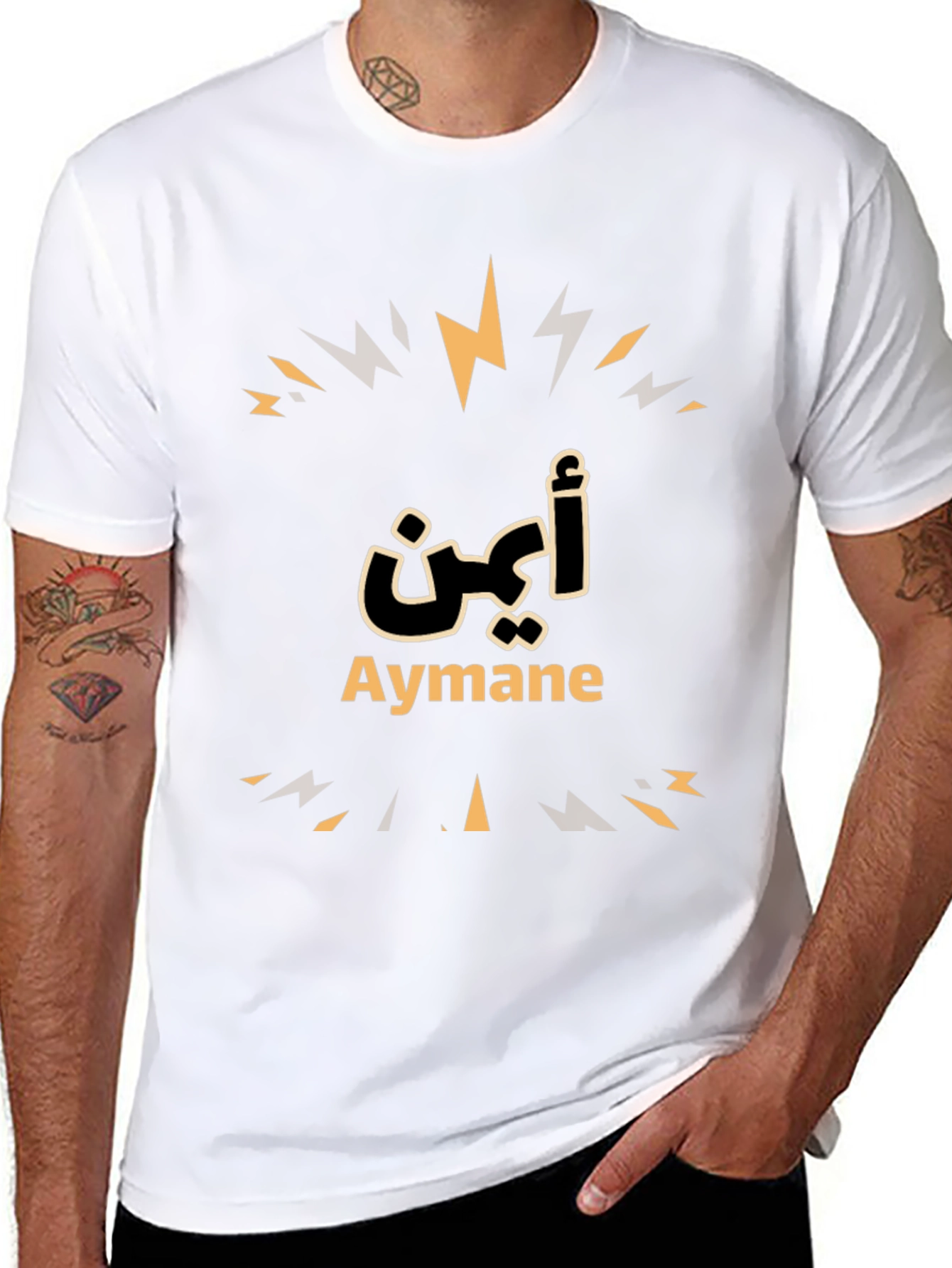 Aymane Personalized Black T-Shirt
