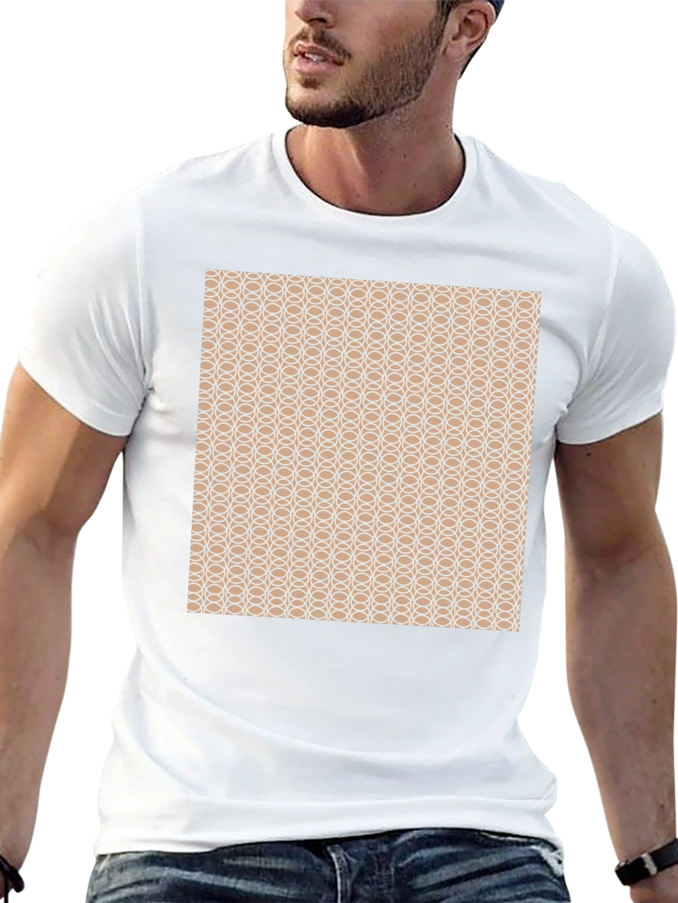Geometric Pattern T-Shirt - Stylish & Modern Design