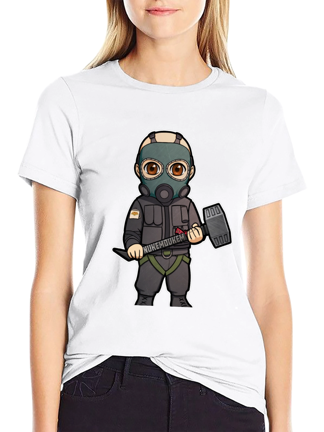 Cartoon Character Graphic Print T-Shirt