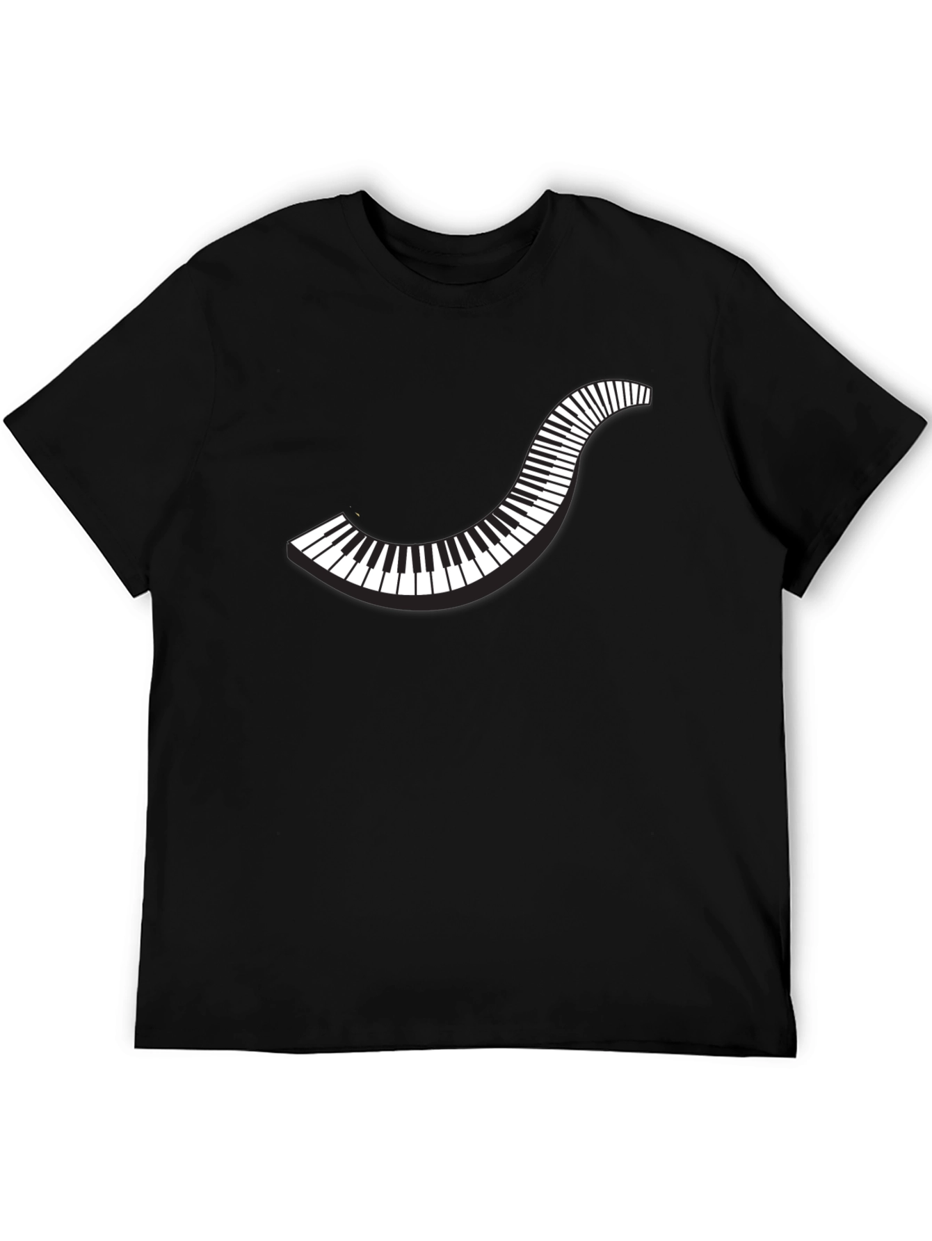 Stylish Piano Keys Graphic T-Shirt
