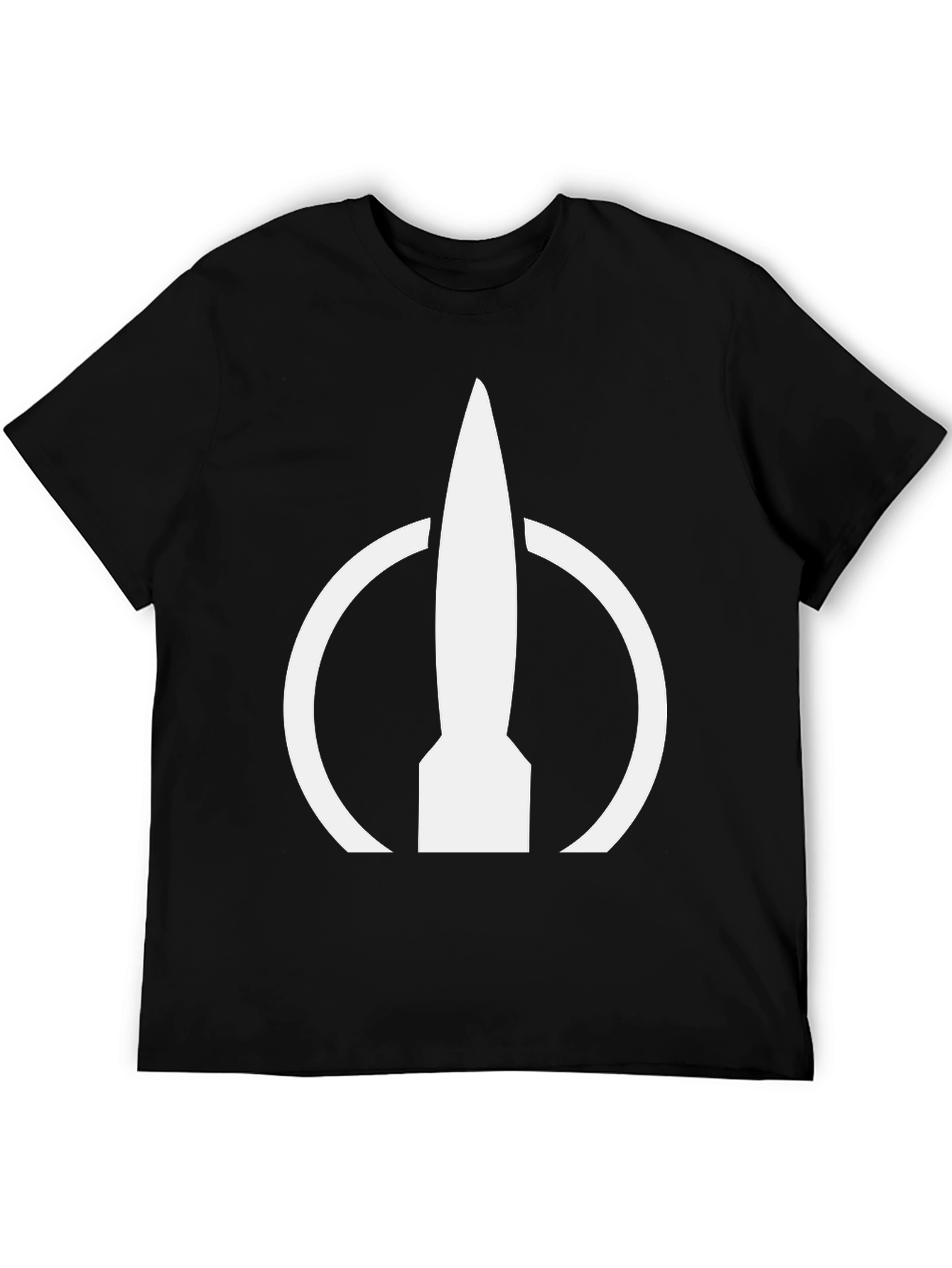 Rocket Symbol Black T-Shirt