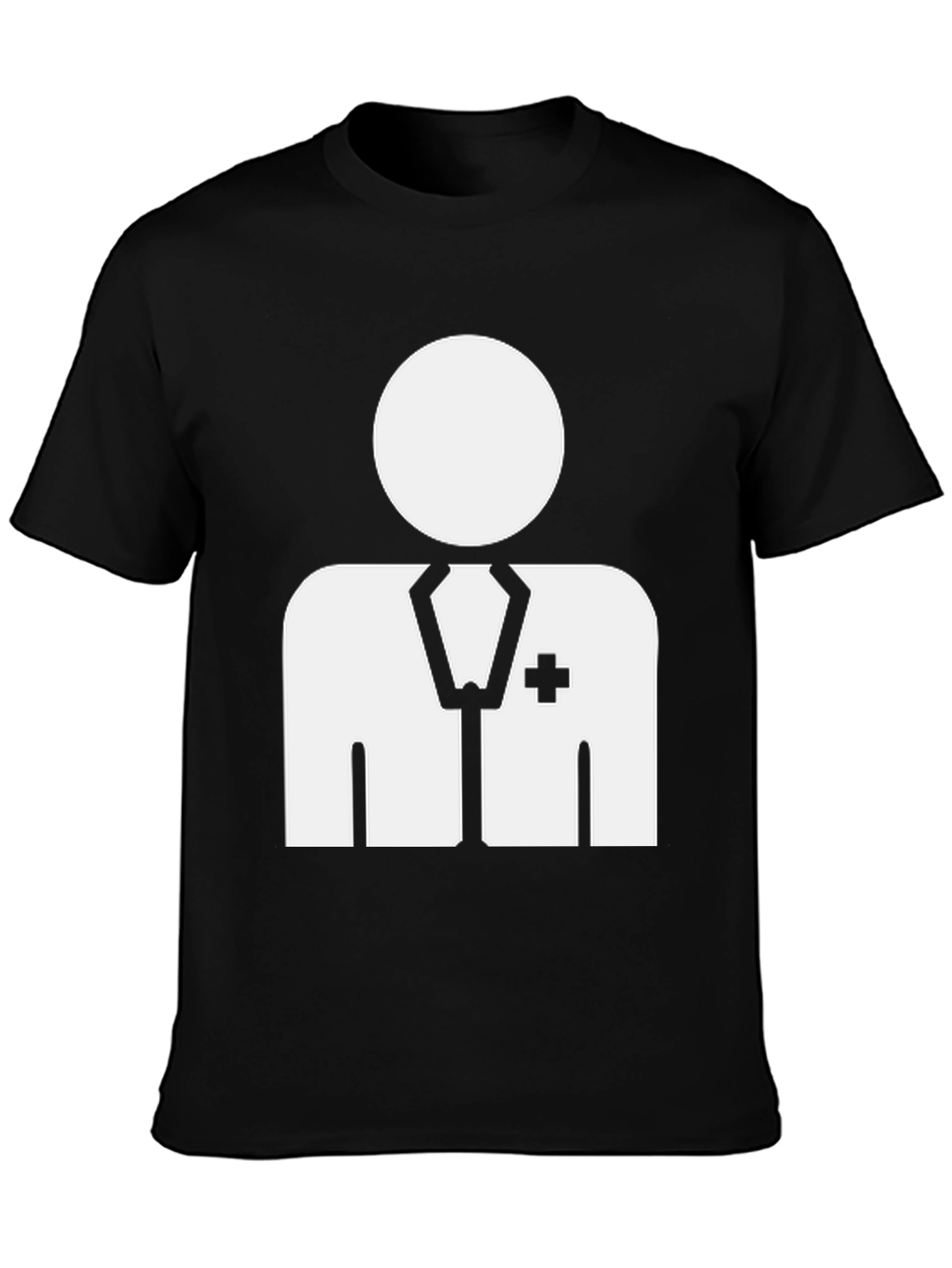 Doctor Graphic T-Shirt - Black Casual Tee
