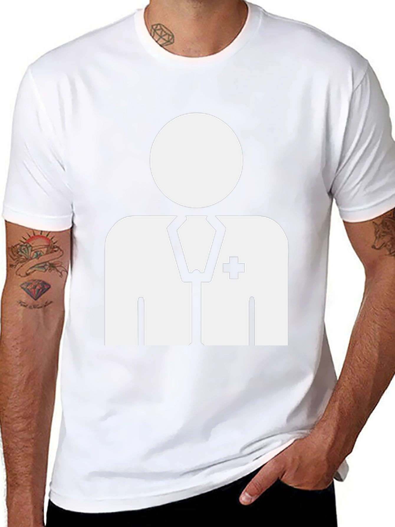 Doctor Graphic T-Shirt - Black Casual Tee