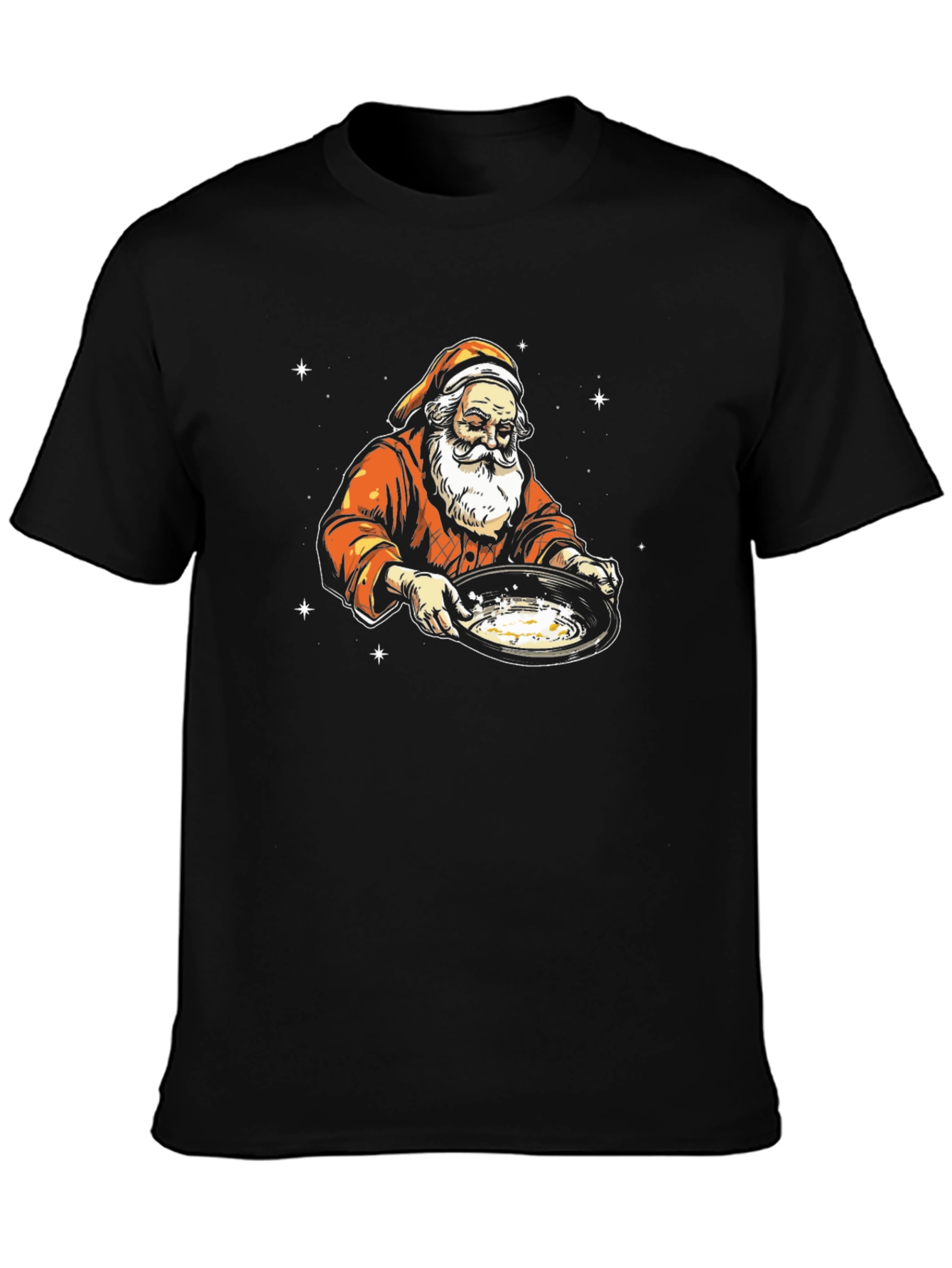 Santa Gold Panning Graphic T-Shirt