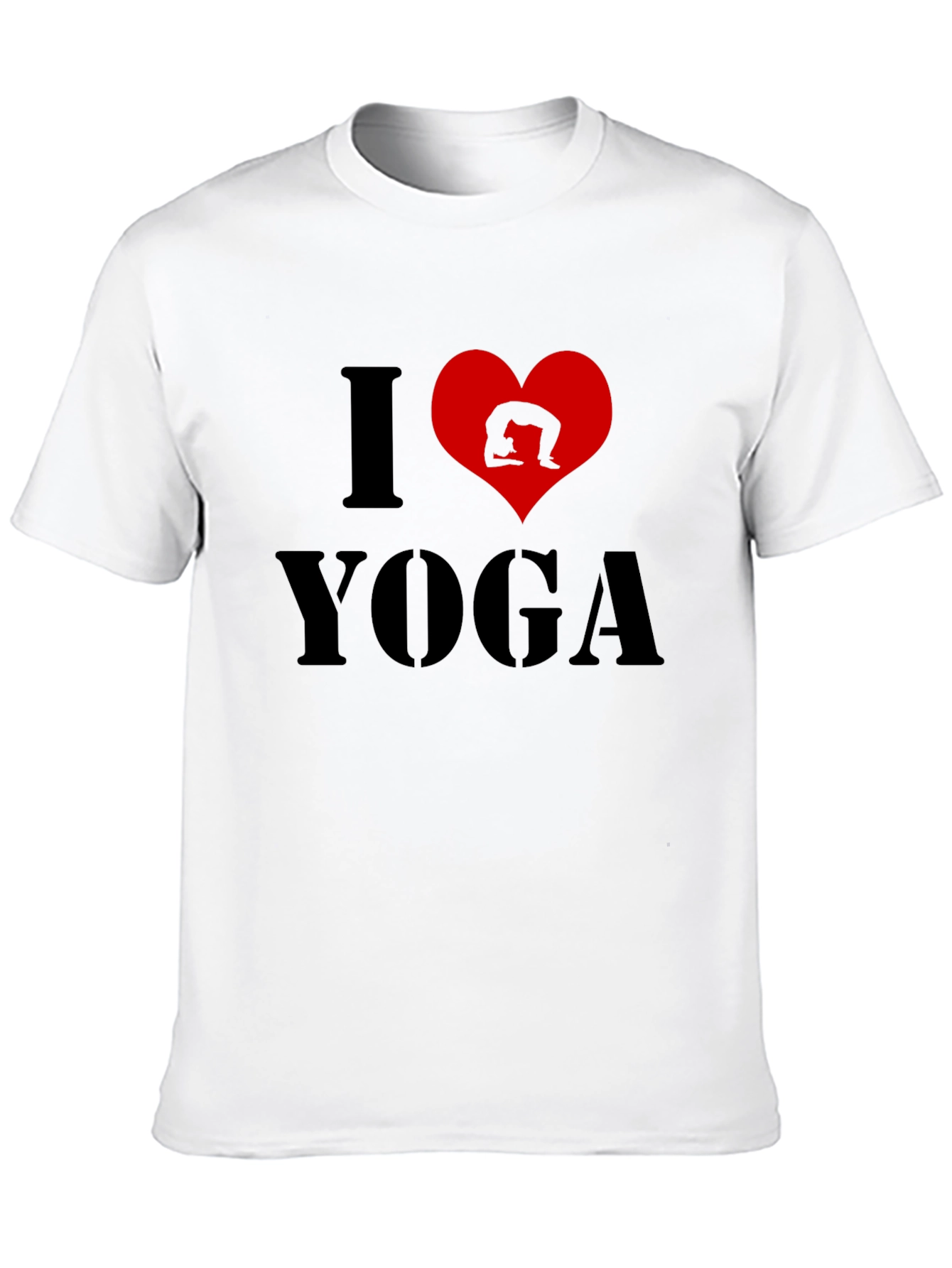 I Love Yoga Black T-Shirt