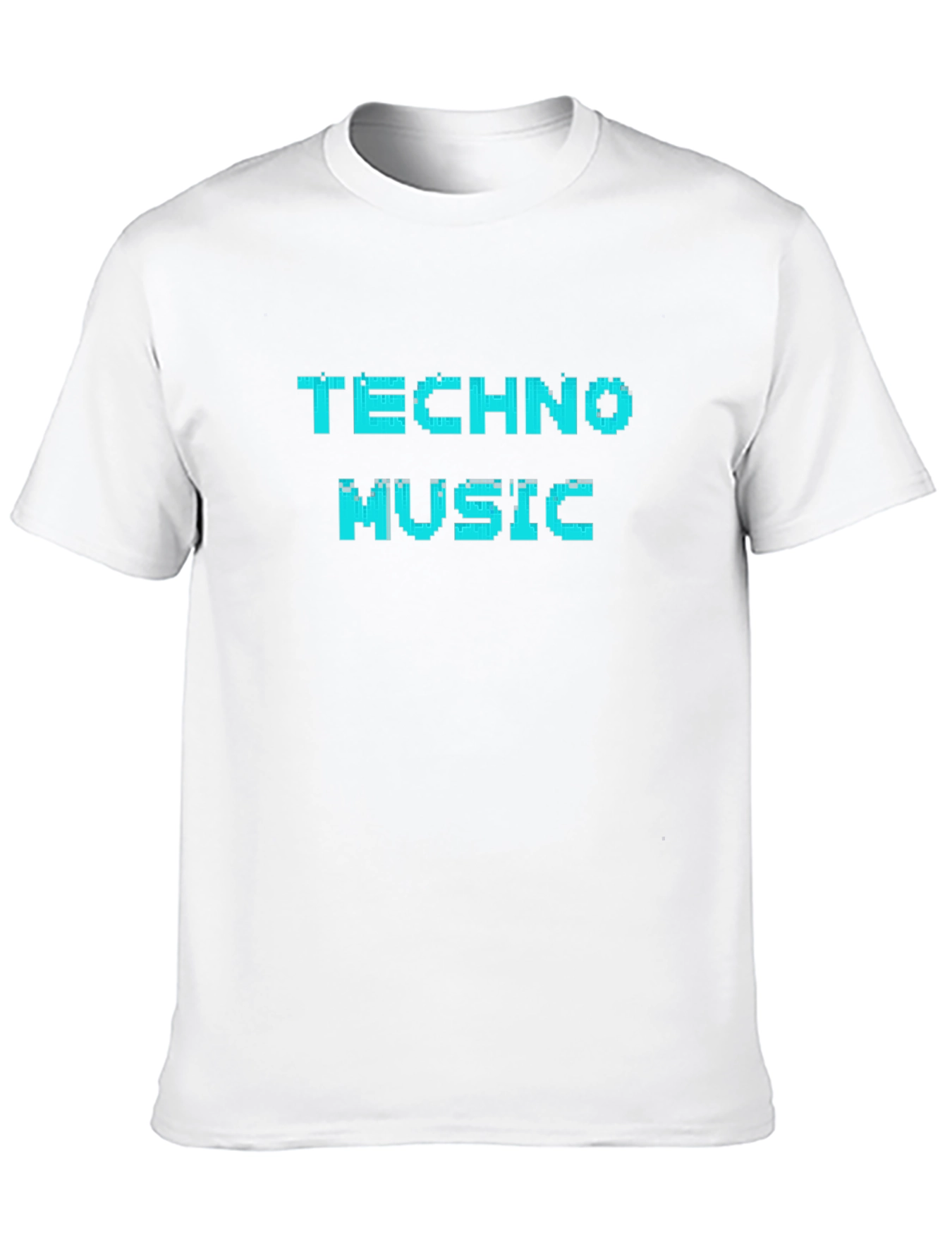 Techno Music Pixel Art T-Shirt - Black