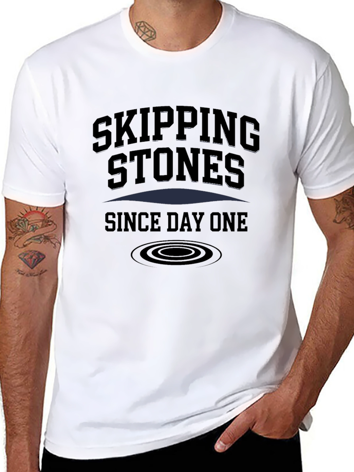 Skipping Stones Since Day One Graphic T-Shirt