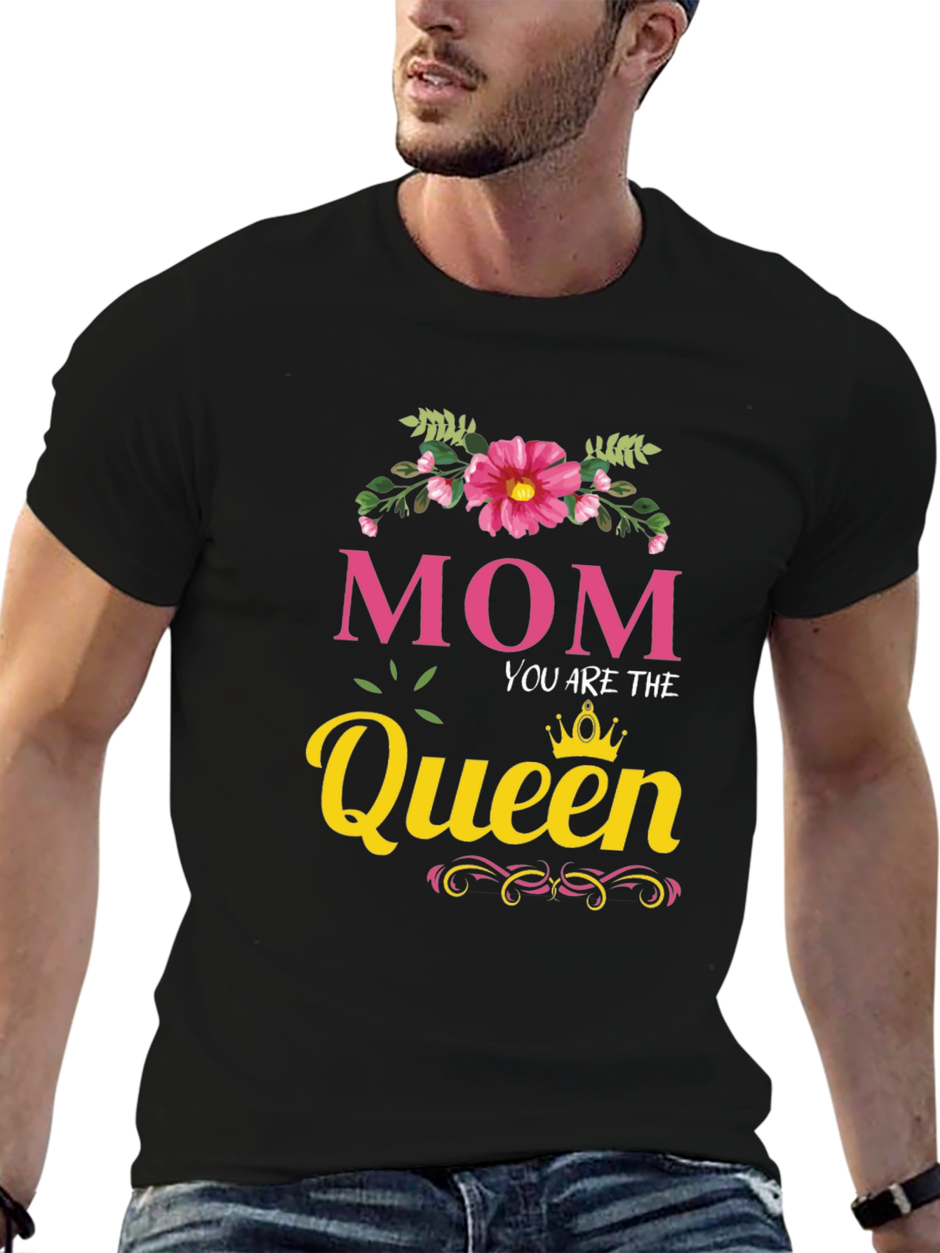 Mom You Are The Queen Black T-Shirt