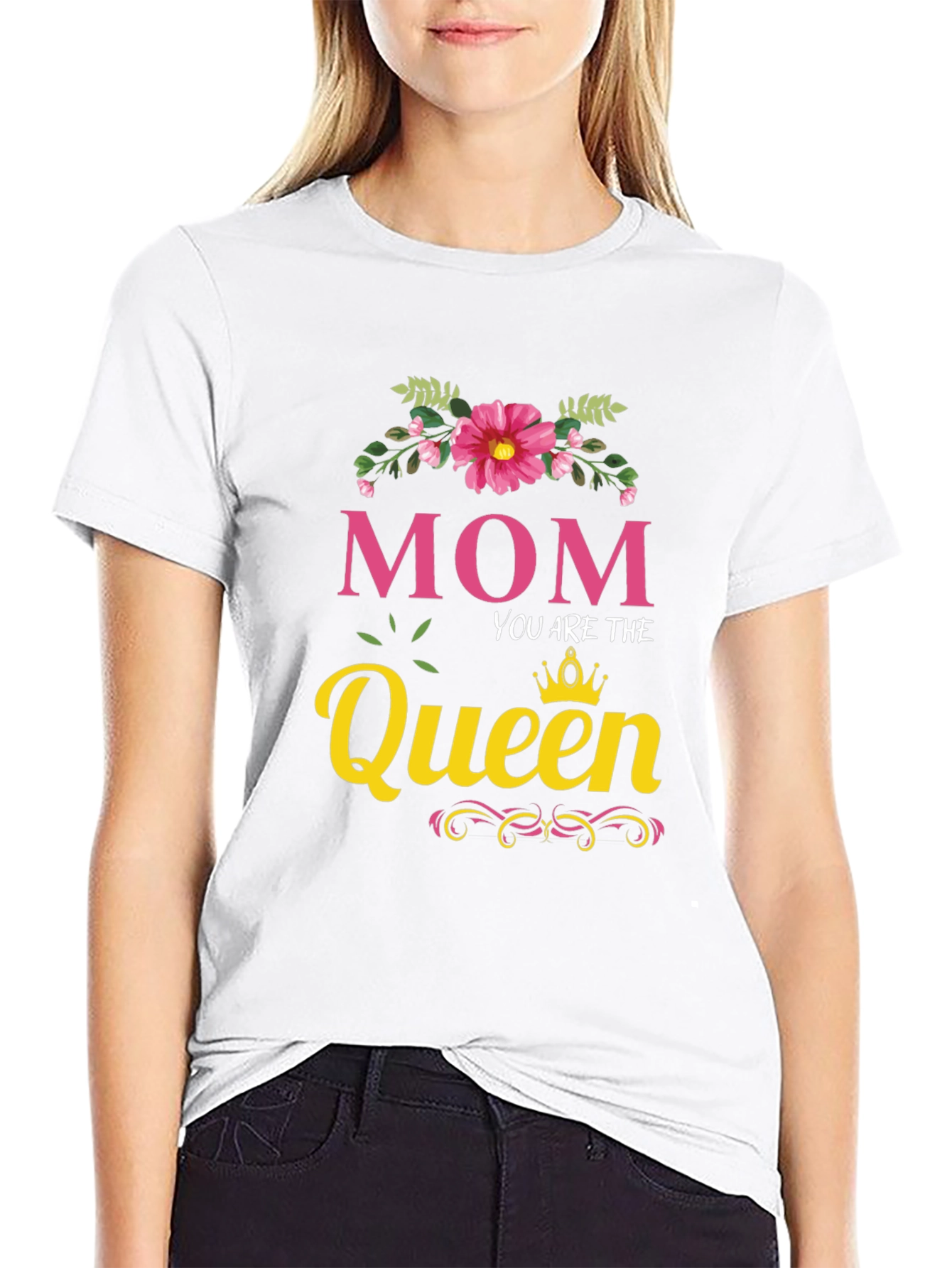 Mom You Are The Queen Black T-Shirt