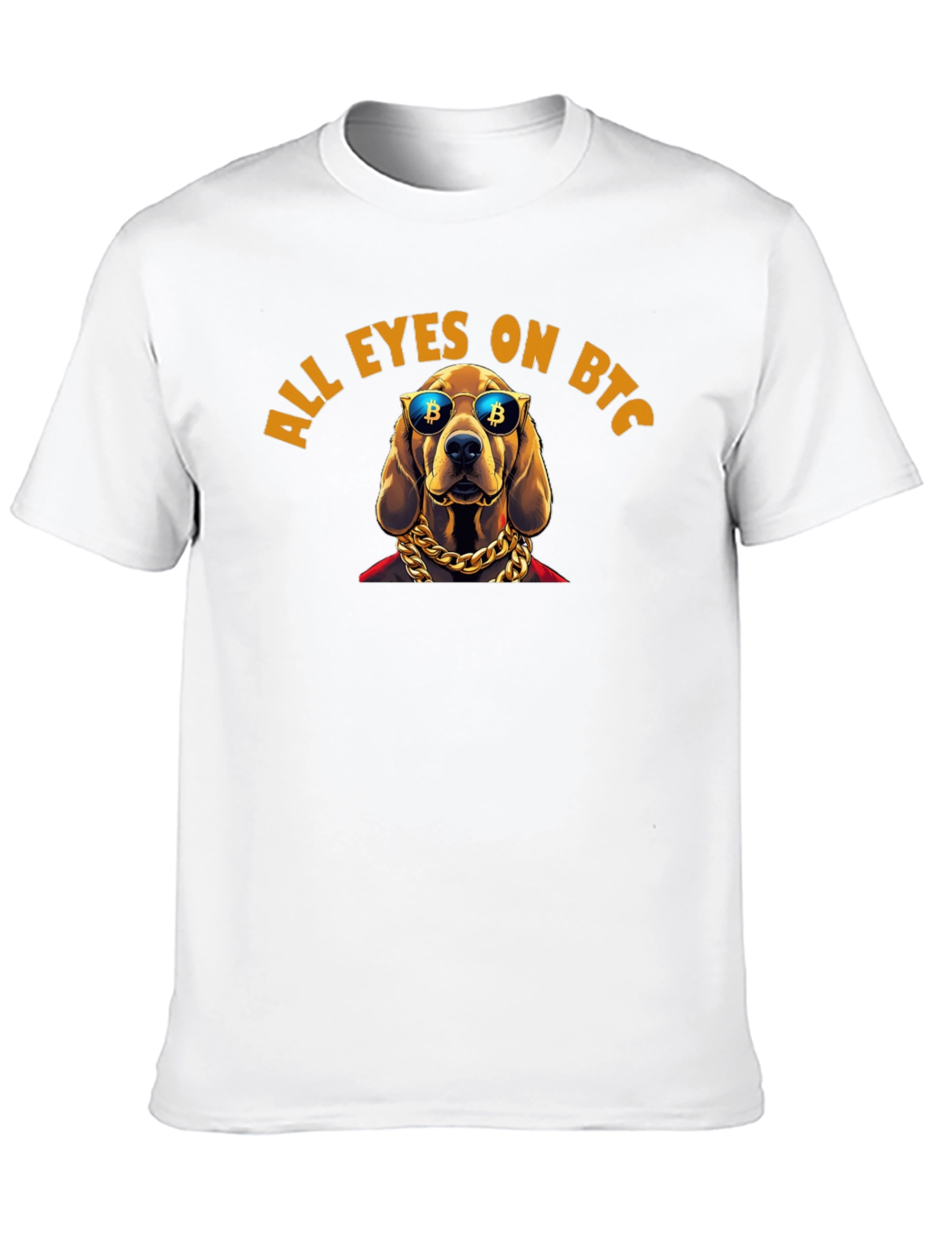 All Eyes On BTC Dog T-Shirt Crypto Fashion